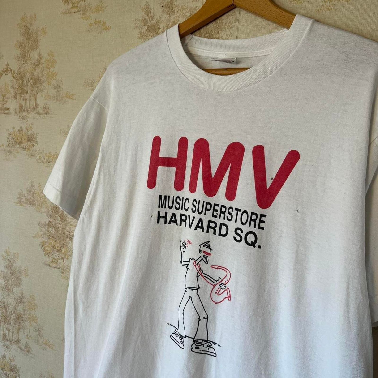 Fruit Of The Loom 90s HMV Harvard Square Record Store T-Shirt Jazz & Blues XL Size US XL / EU 56 / 4 - 2 Thumbnail