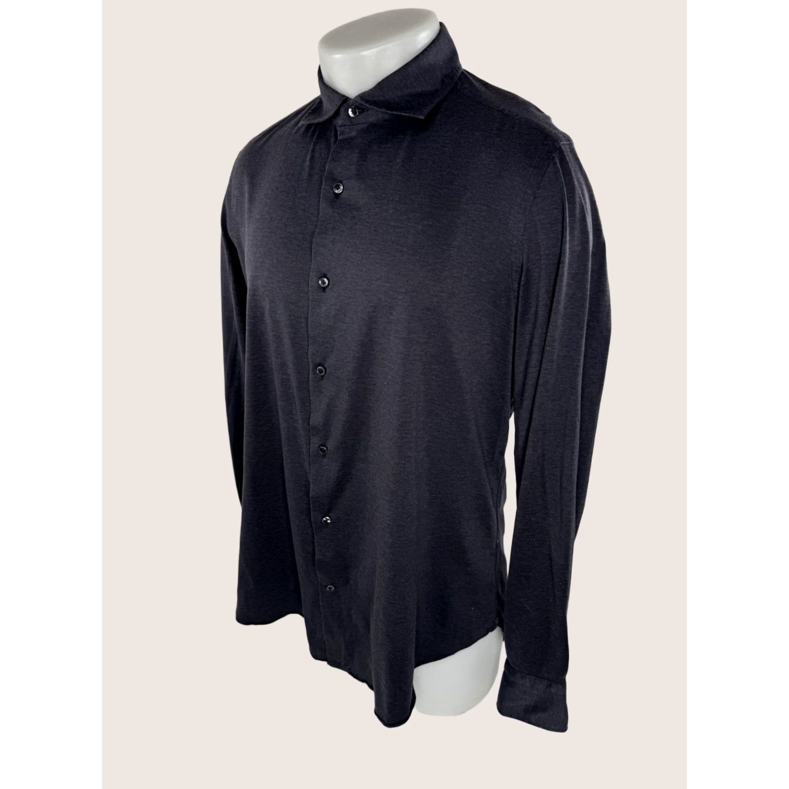 Vintage GAETANO IPPOLOTO Napoli Italy XL Shirt Men Long Sleeve Gray Button-Up Size US XL / EU 56 / 4 - 1 Thumbnail