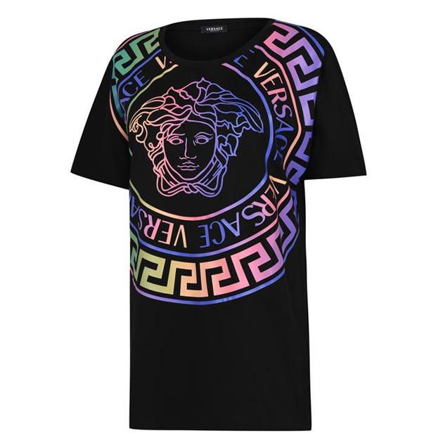 Versace Versace Medusa Head Logo Print T-Shirt Women's Size IT 40 Size S / US 4 / IT 40 - 3 Thumbnail