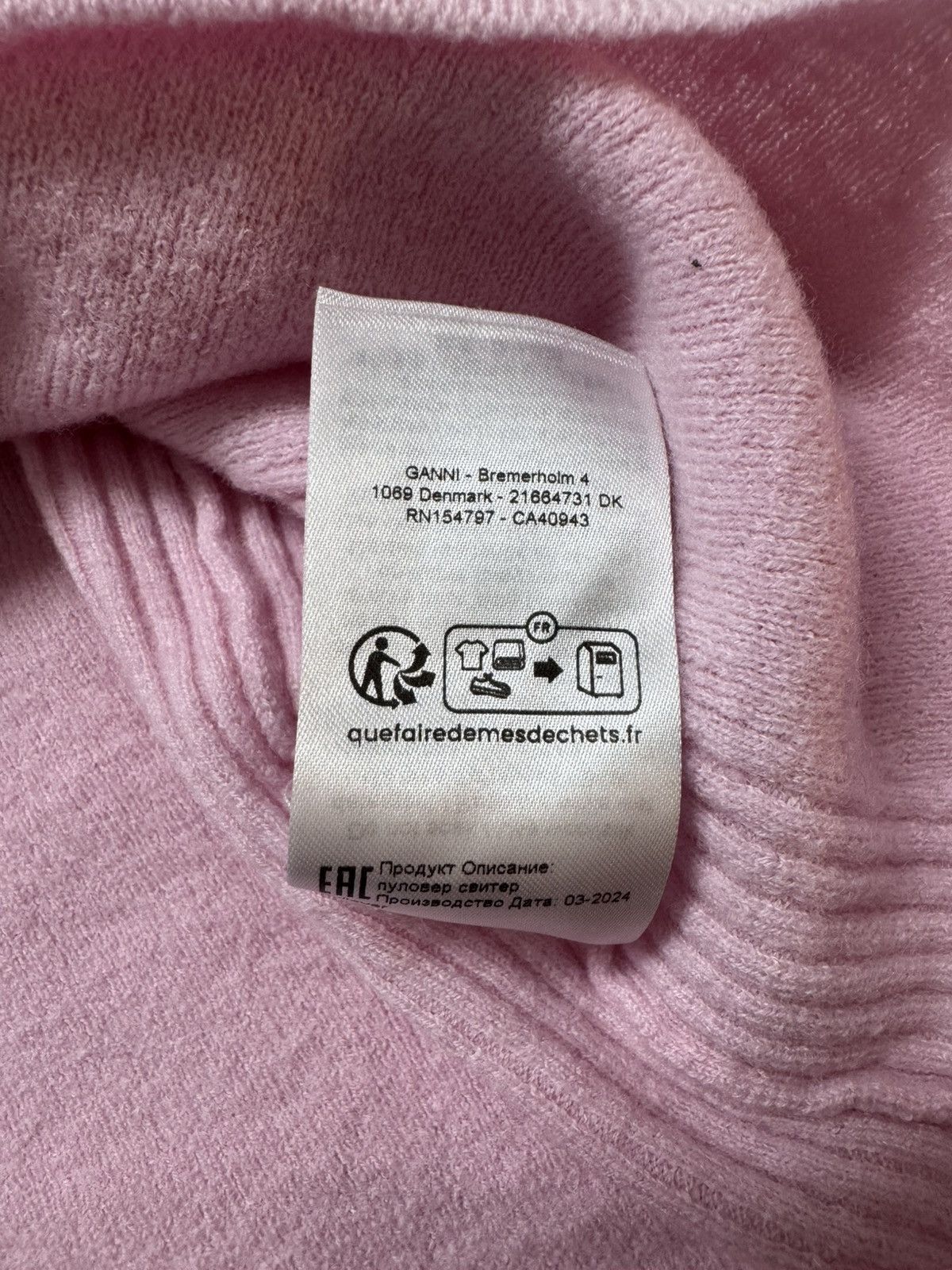 Ganni GANNI Pink Button Placket Polo Size M / US 6-8 / IT 42-44 - 6 Thumbnail