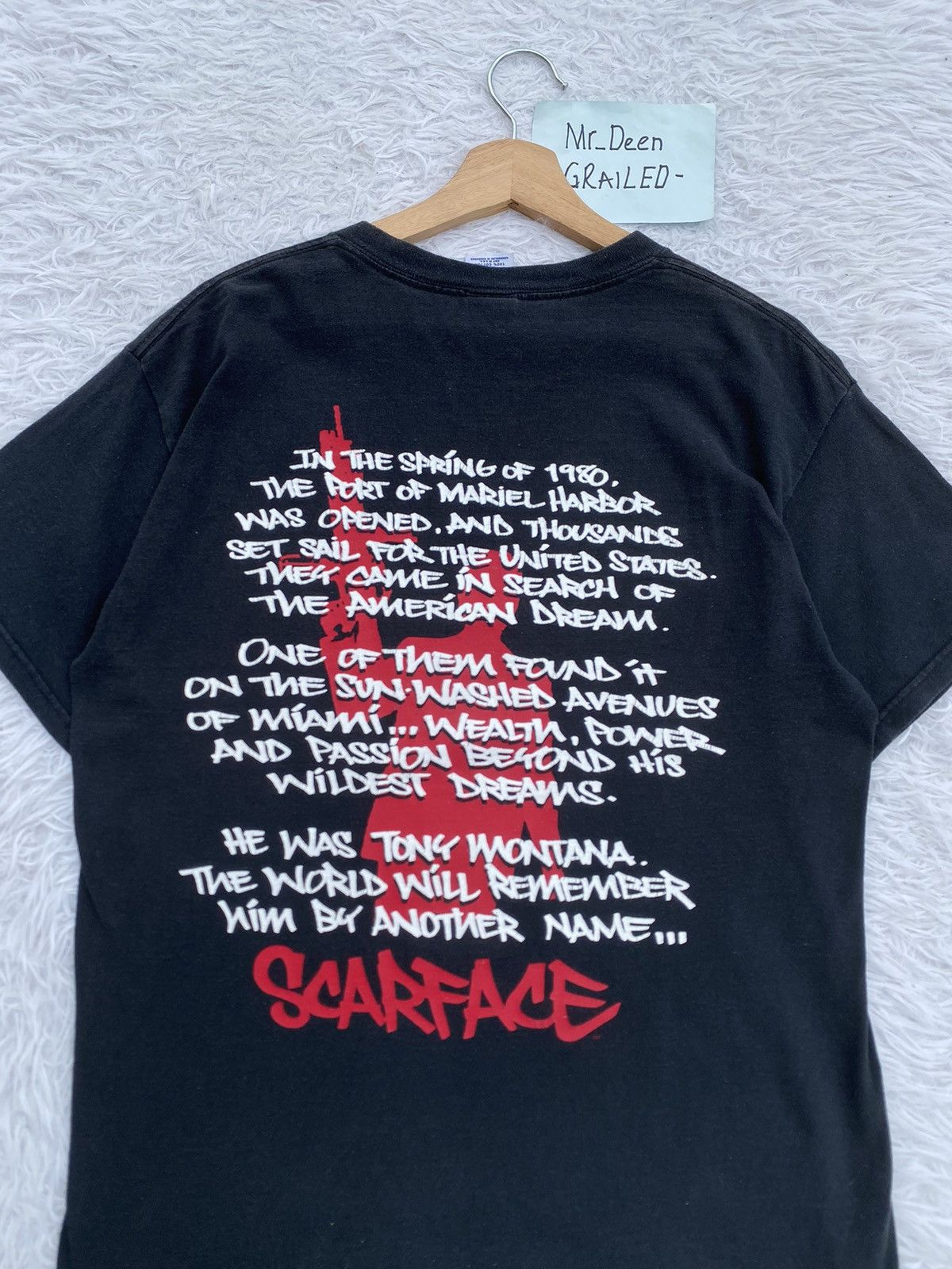 Vintage Rare Vintage Scarface “The American Dream” Tshirt Size US M / EU 48-50 / 2 - 17 Thumbnail