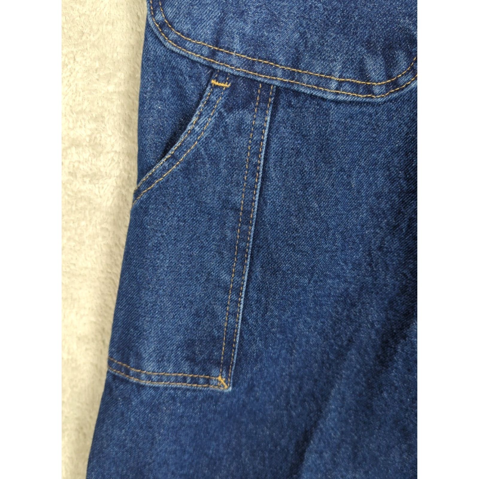 Wrangler Wrangler Riggs Workwear Jeans Men 40 x 34 Denim Blue Relaxed Fit 5-Pocket Zipper Fly Workwear Solid Dark Wash Mens Size US 40 / EU 56 - 7 Thumbnail