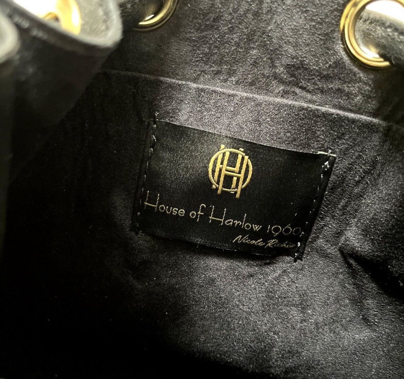 House of Harlow NWT House of Harlow Rare Black Leather Bucket Crossbody Bag Size ONE SIZE - 7 Thumbnail