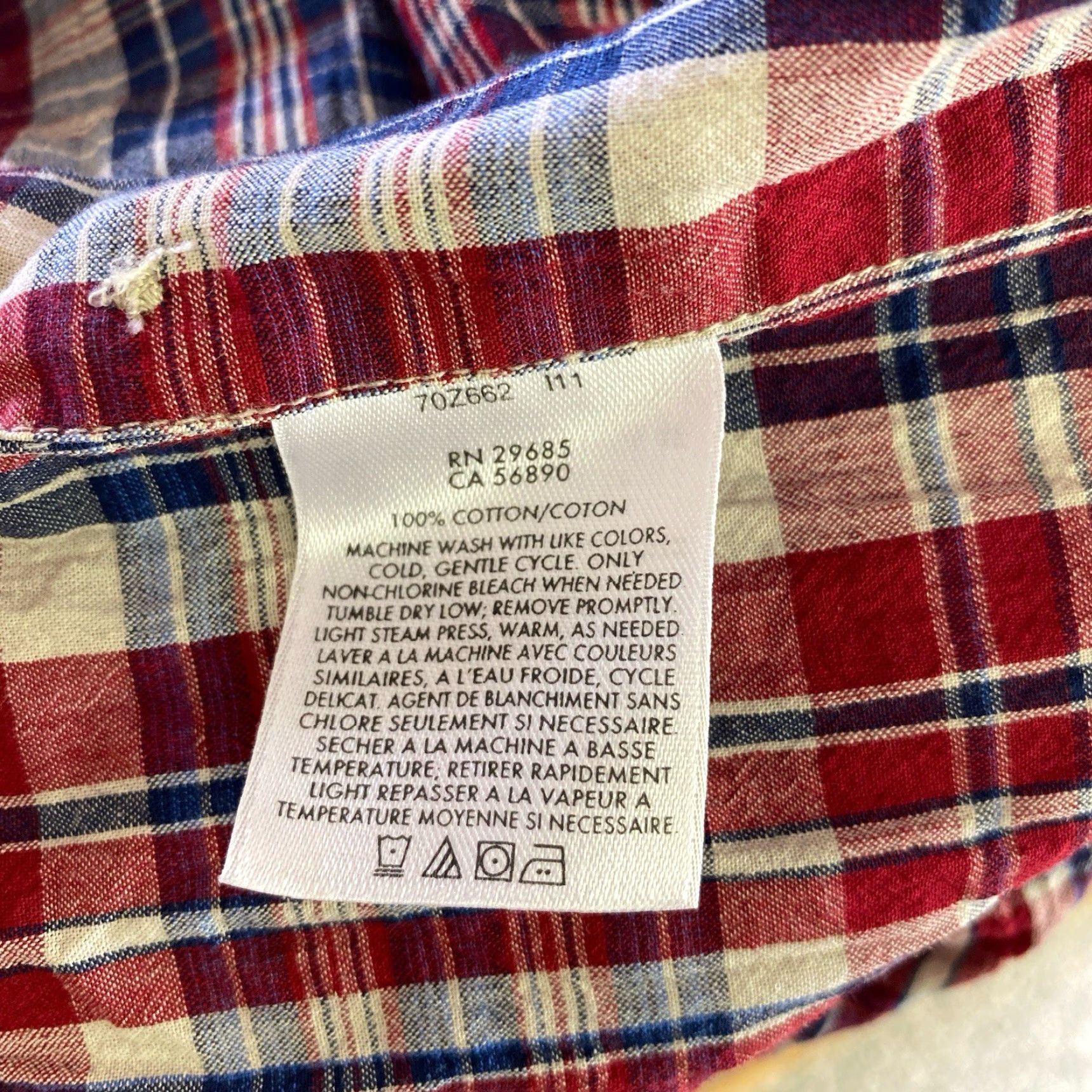 Pendleton Pendleton Santiam shirt Mens L Button-Up Plaid Short Sleeve Red Size US L / EU 52-54 / 3 - 4 Thumbnail