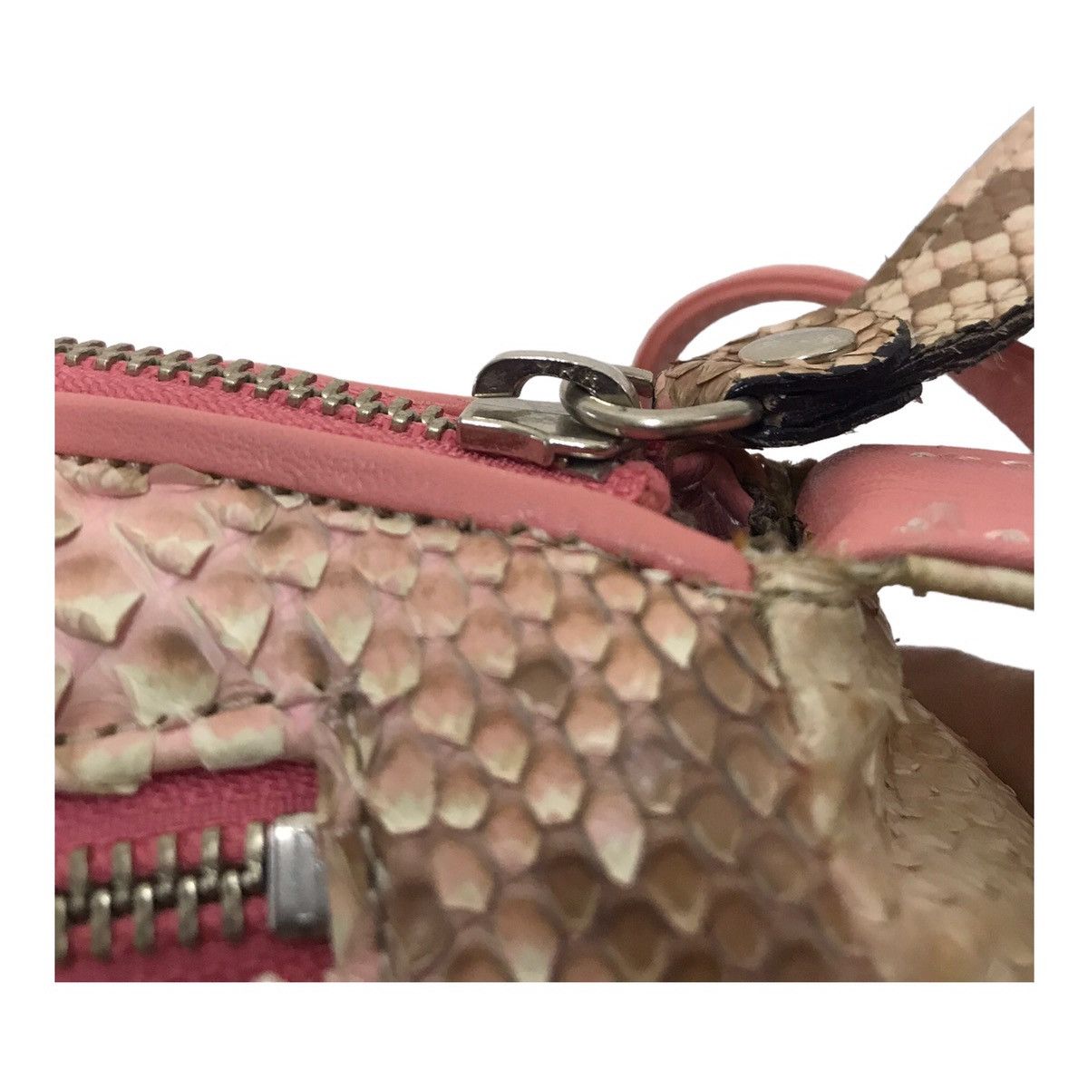 Hysteric Glamour × If Six Was Nine × Japanese Brand Pink Snakeskin Exotic Leather Sling Bag Size ONE SIZE - 3 Thumbnail
