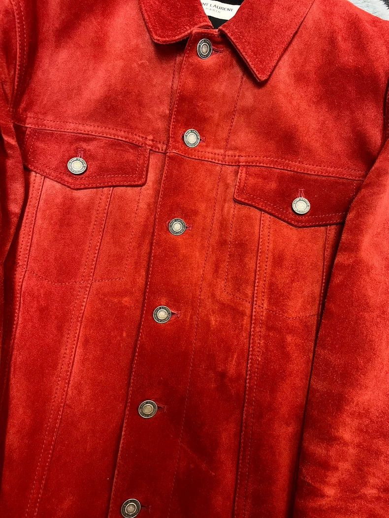 Yves Saint Laurent saint laurent 20 Spring/Summer Orange Red Cowhide Suede jac Size US S / EU 44-46 / 1 - 4 Thumbnail
