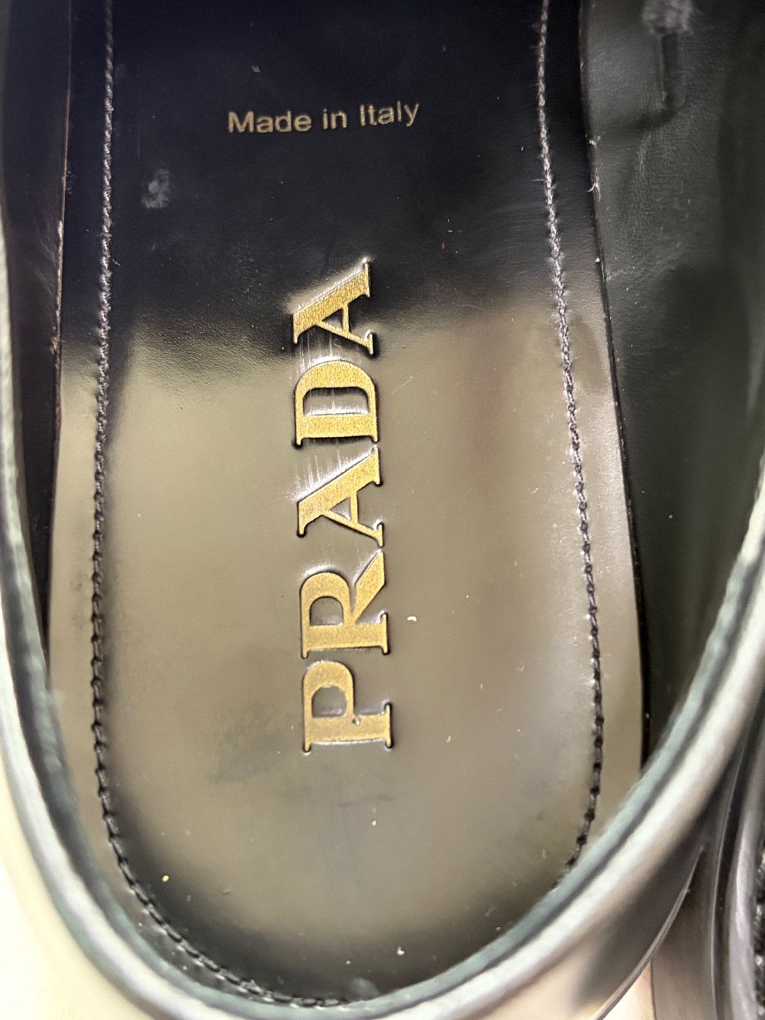 Prada PRADA Opaque Brushed Leather Lace-up Shoes Size US 10.5 / EU 43-44 - 8 Thumbnail