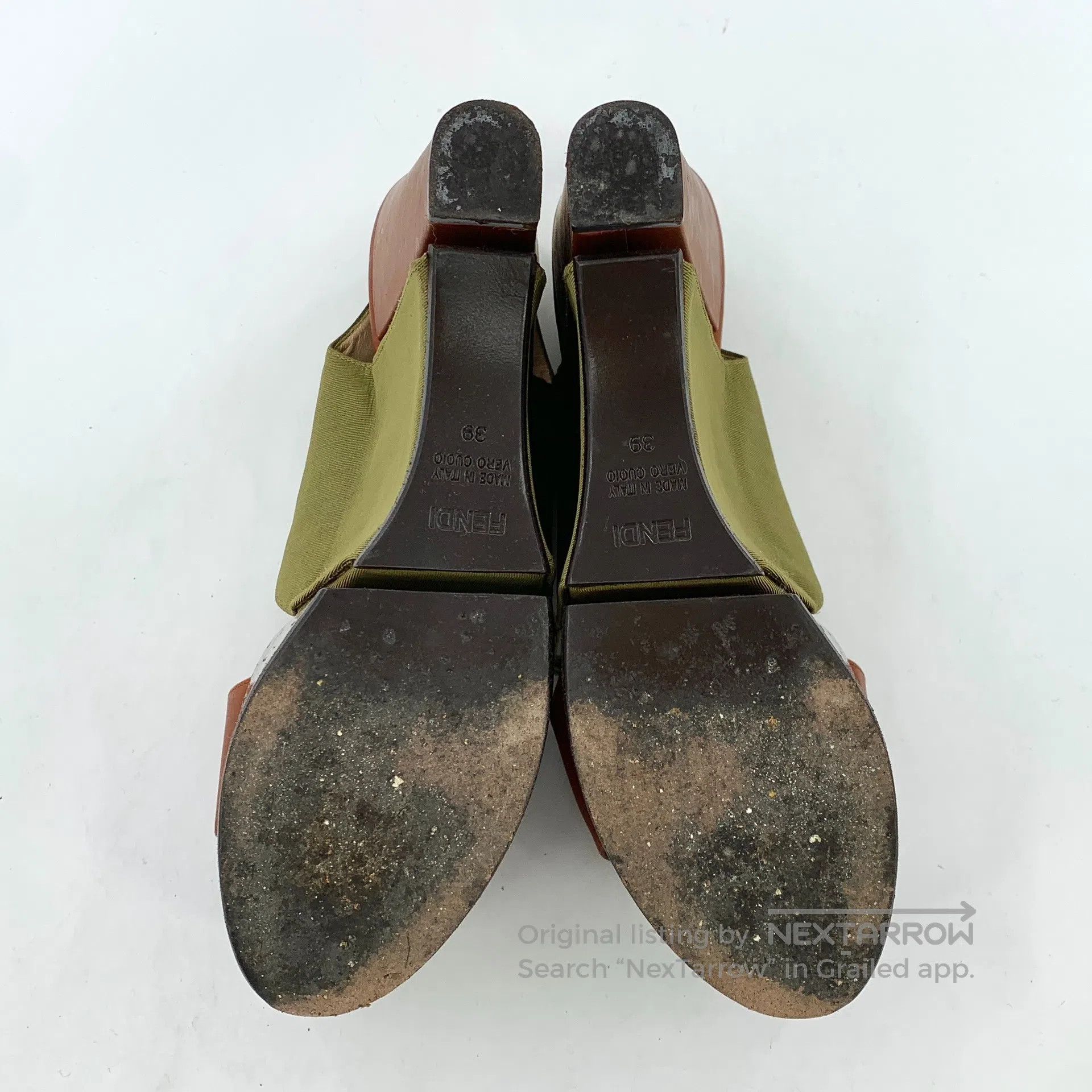 Fendi FENDI Colorful one-strap buckle design thick sole sandals| Size US 8.5 / IT 38.5 - 5 Thumbnail