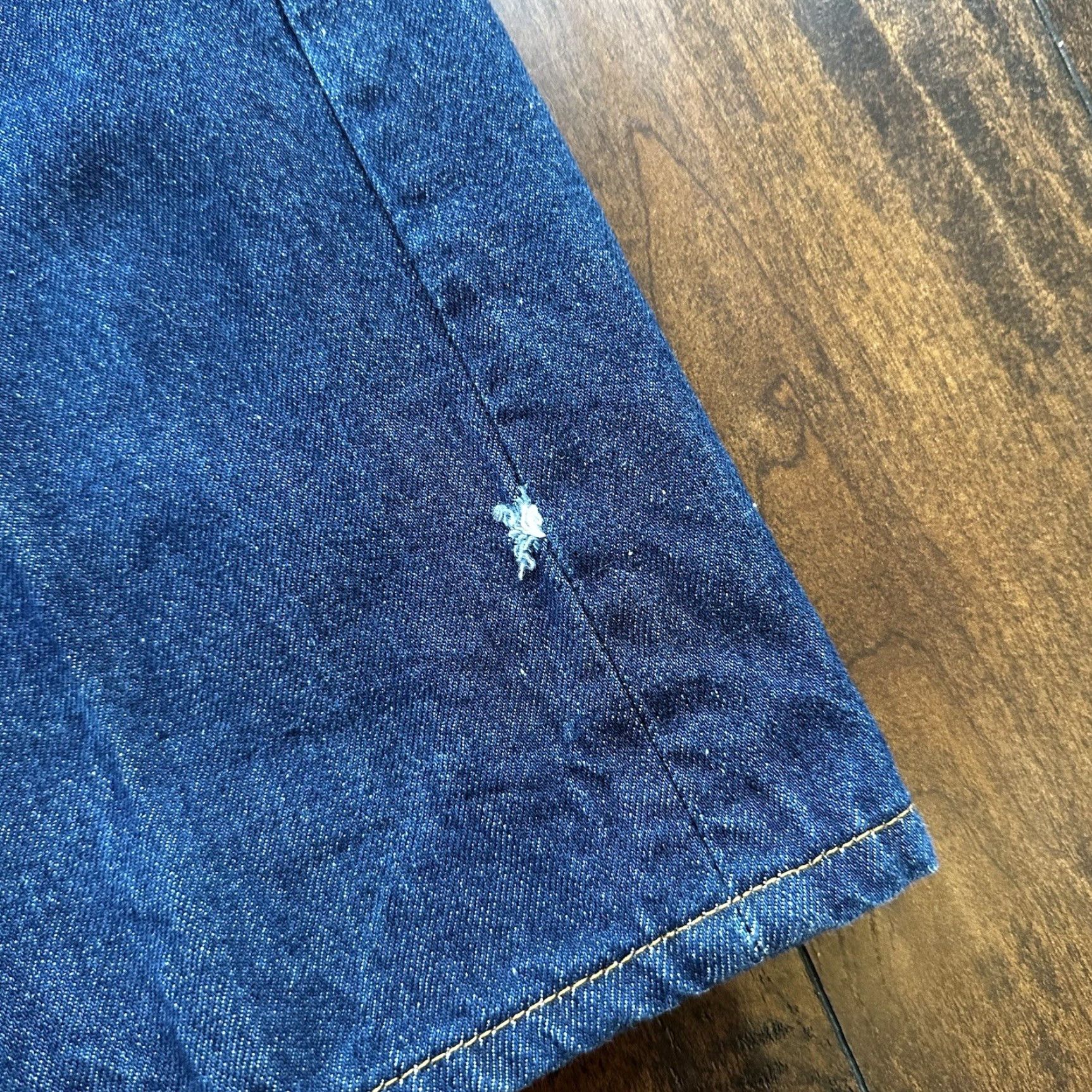 Levi's VINTAGE Levi's 501 XX Jeans (Button Fly) Denim Dark Wash 35x34 90s Denim Men Jeans Straight 35x34 90s Levi's 501 Series Mens Size US 35 - 2 Thumbnail