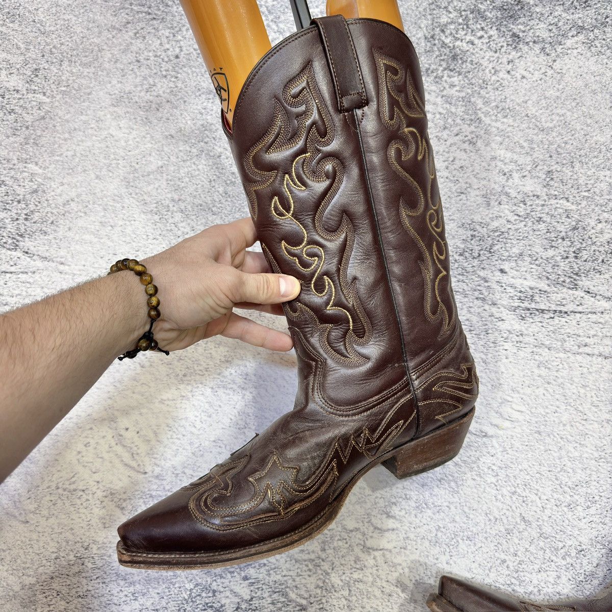 Cowboy Equipment Buffalo Welted Western Cowboy Boots US10 UK9 EU43 28cm Size US 10 / EU 43 - 4 Thumbnail