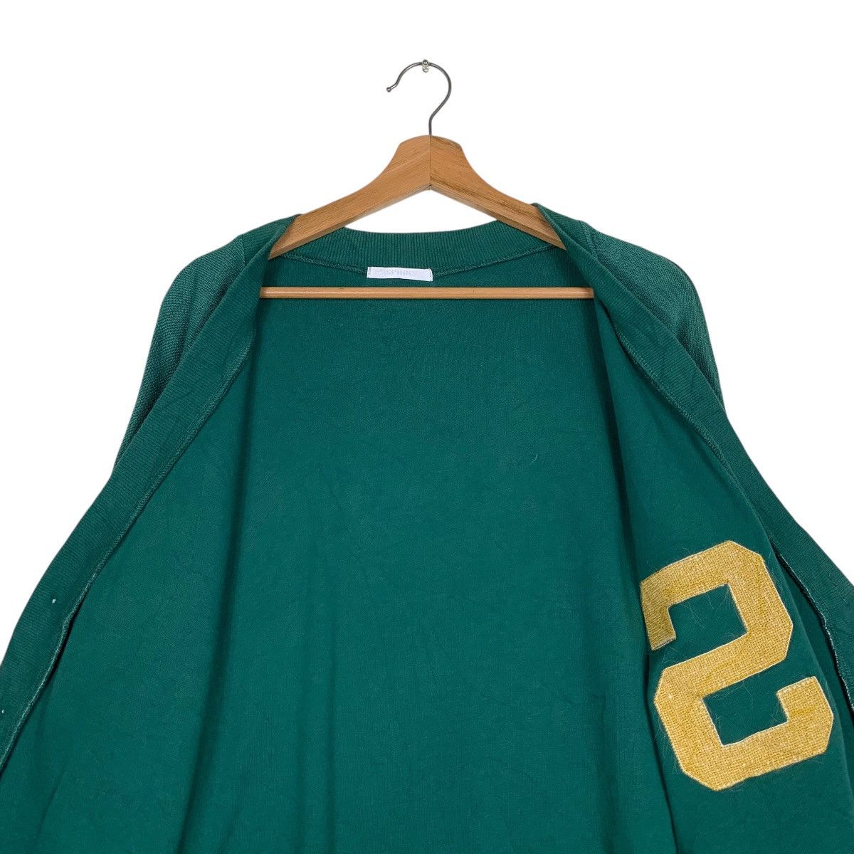 Japanese Brand SPINNS Capital S Green Light Cardigan #1454-C66 Size US M / EU 48-50 / 2 - 12 Thumbnail