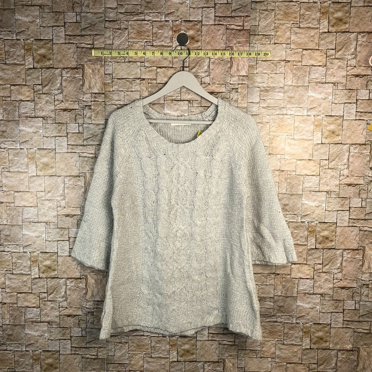 Homespun Knitwear × Japanese Brand × Vintage Japanese Brand Grey vintage Knitwear #A928 Size L / US 10 / IT 46 - 1 Thumbnail