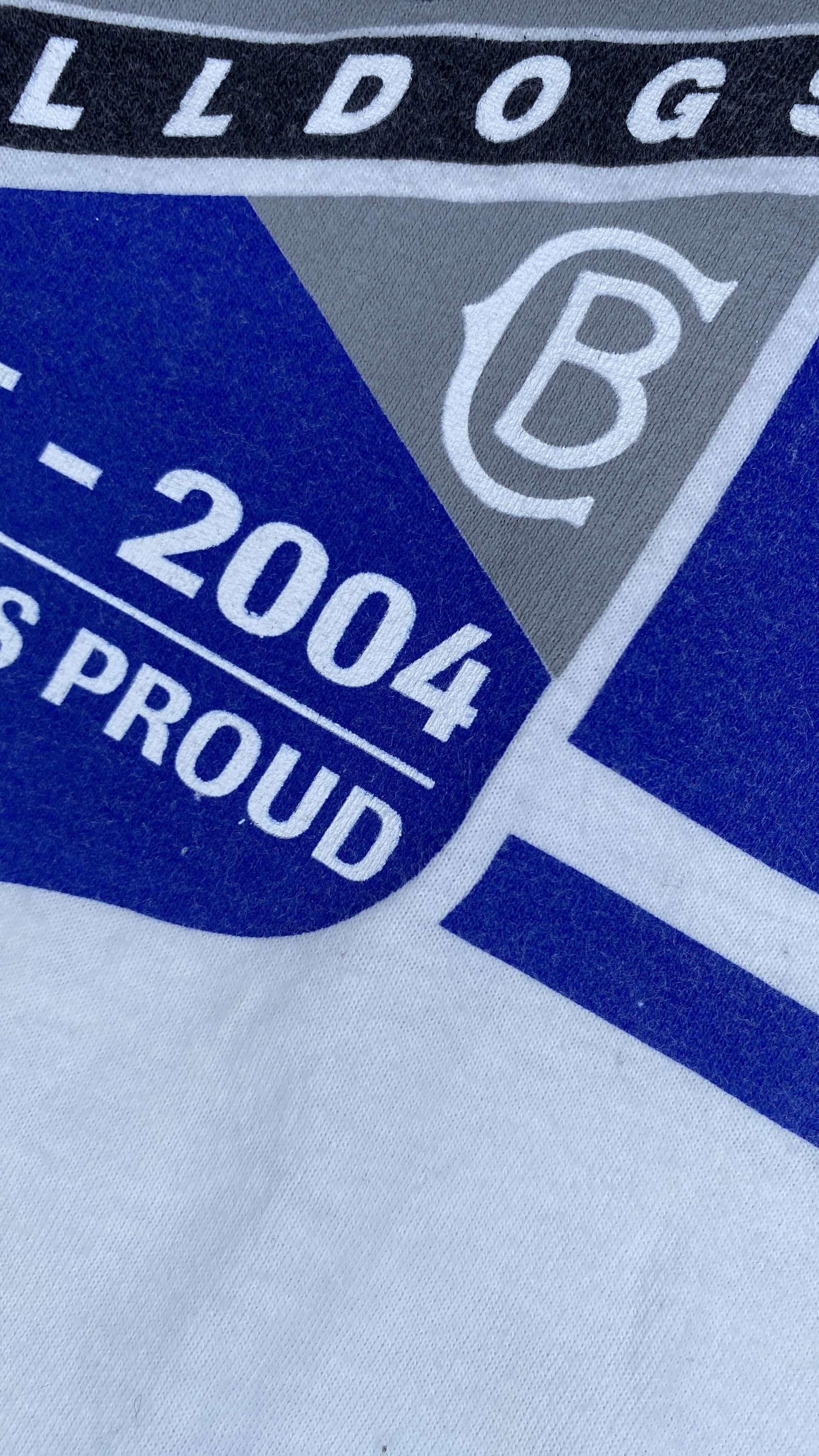 Vintage Vintage 2004 Canterbury Bulldogs 70 Years Anniversary Tee Size US M / EU 48-50 / 2 - 3 Thumbnail