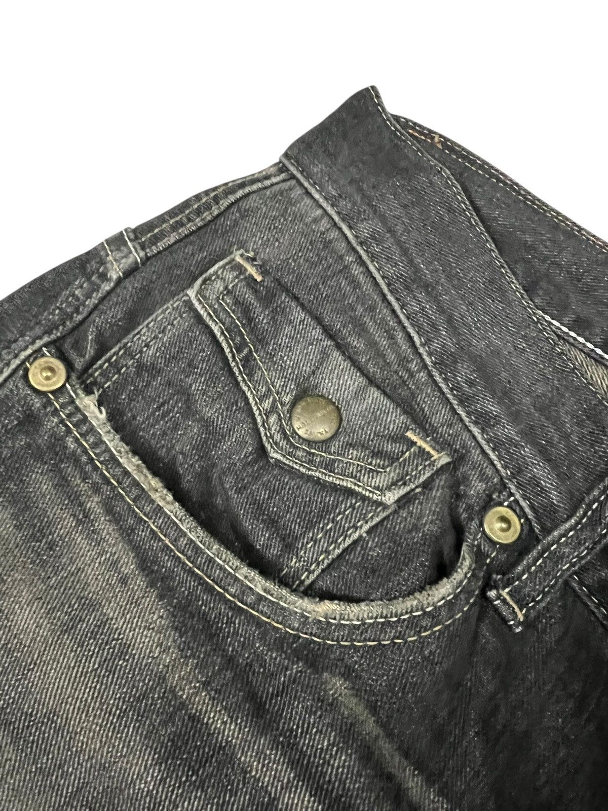 Japanese Brand Flare Jean Lee Cowboy Backle Back Size US 34 / EU 50 - 9 Thumbnail
