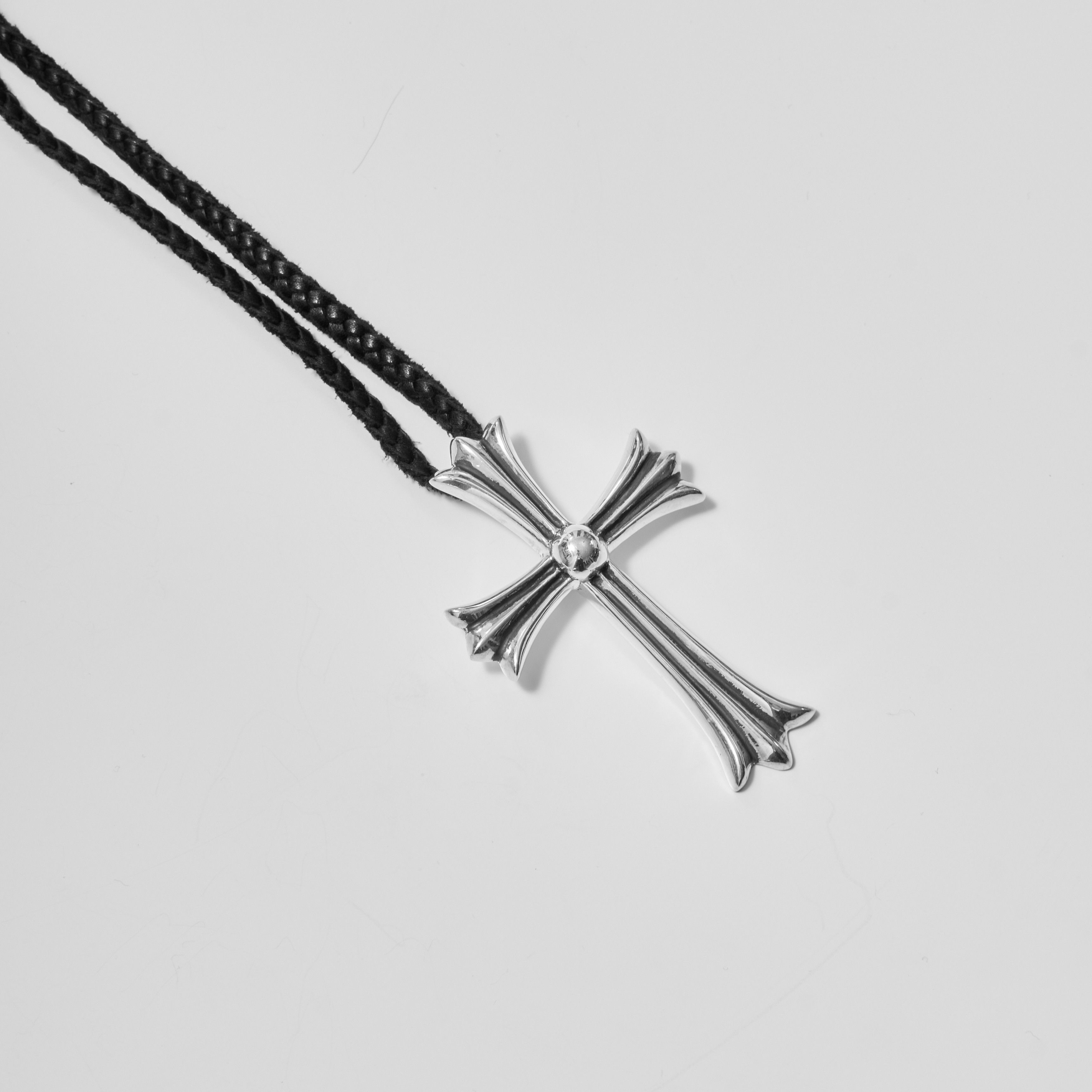 Chrome Hearts CHROME HEARTS Cross LRG Large Pendant Top Leather Blade Boro Size ONE SIZE - 4 Thumbnail
