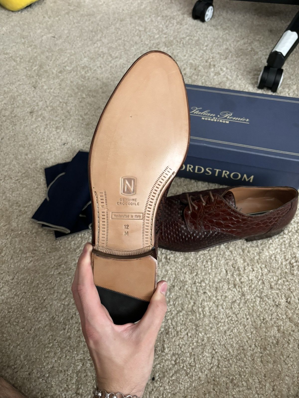Nordstrom Italian Premier by Nordstrom Derbys Size US 12 / EU 45 - 4 Thumbnail