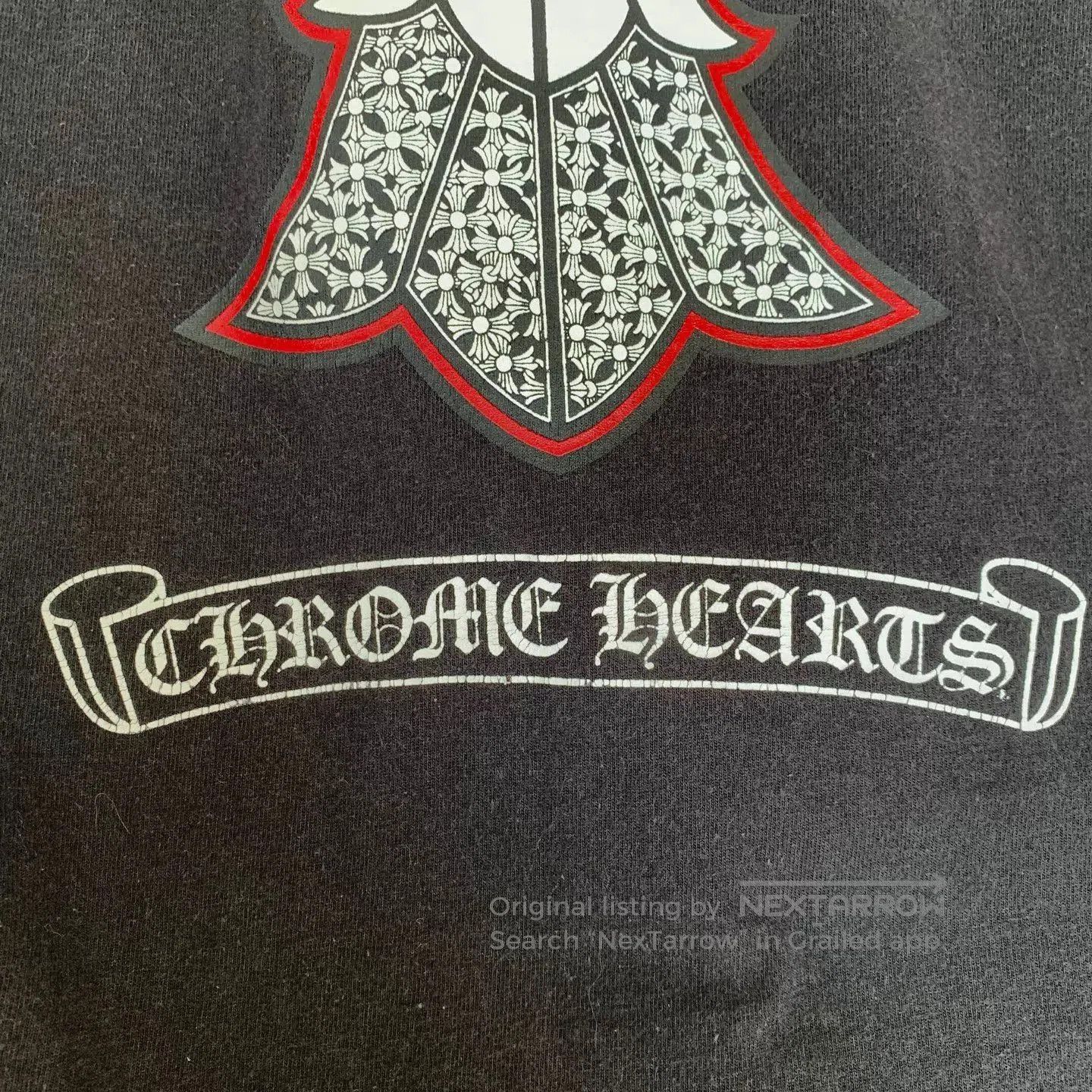 Chrome Hearts Black Short Sleeve T-Shirt with Cross Pocket. Size US L / EU 52-54 / 3 - 9 Thumbnail