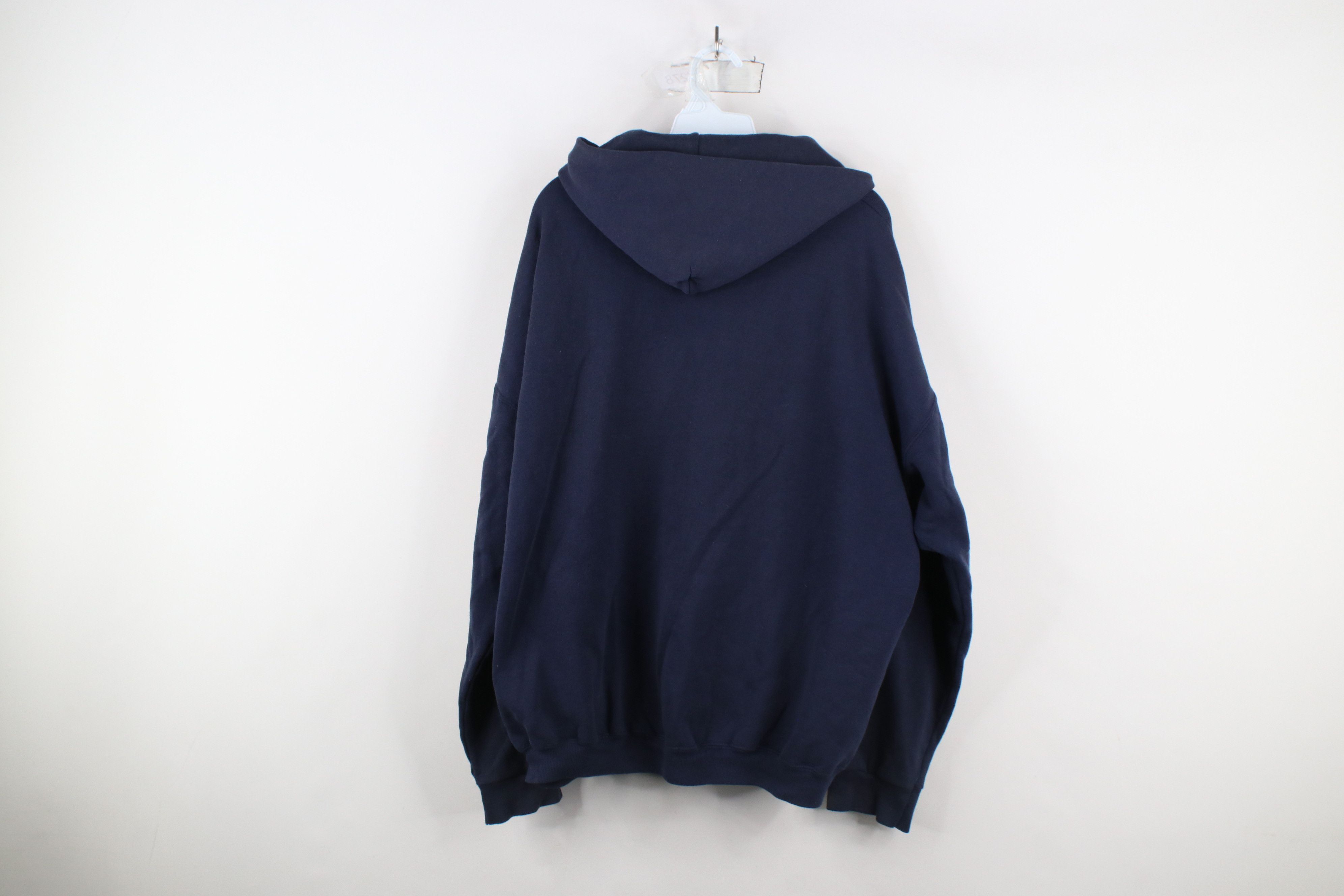 Vintage Vintage 90s Streetwear Blank Full Zip Hoodie Sweatshirt USA Size US XXL / EU 58 / 5 - 13 Thumbnail