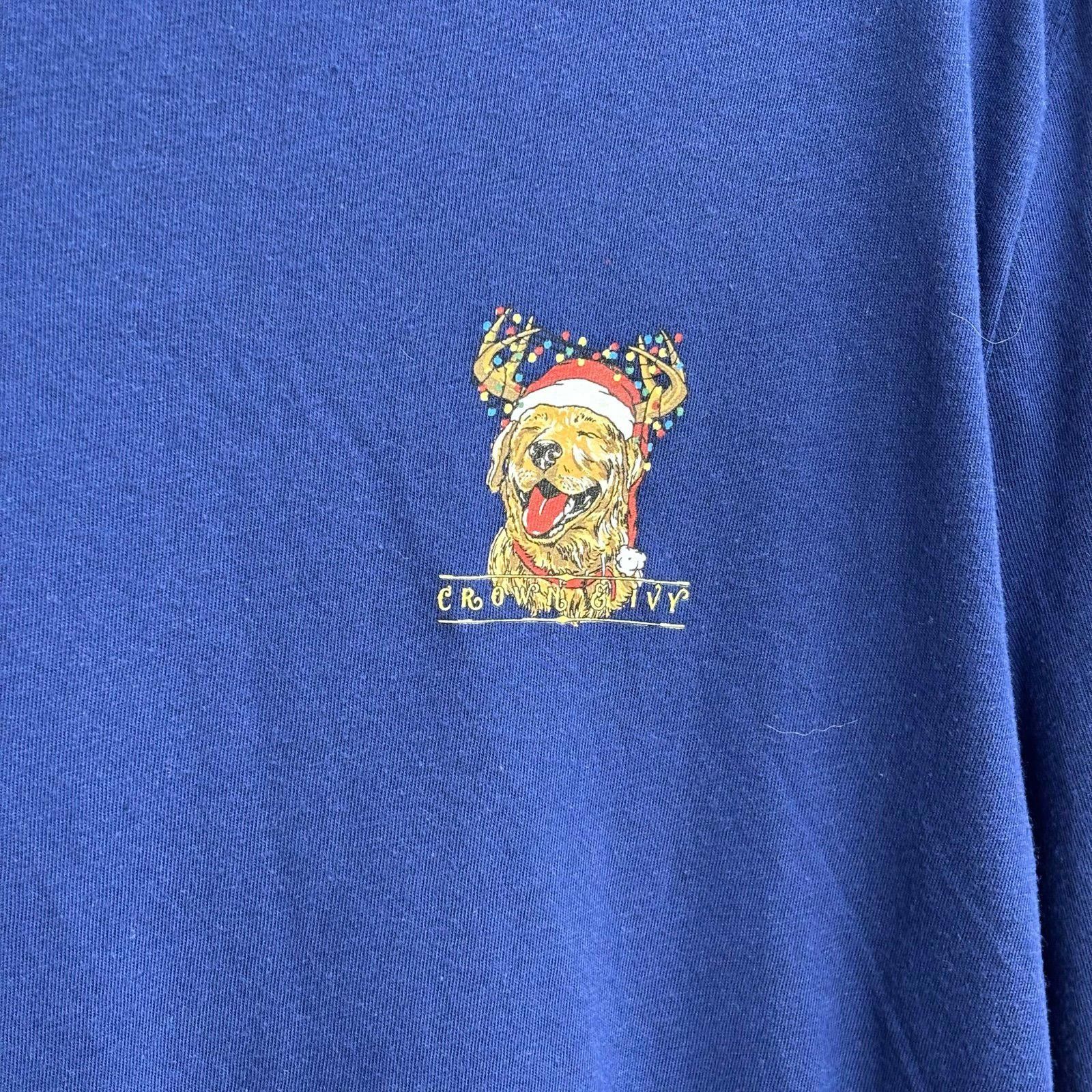 Other Crown & Ivy Kids XL Blue Long Sleeve Shirt w/ Holiday Print Size US XL / EU 56 / 4 - 2 Thumbnail