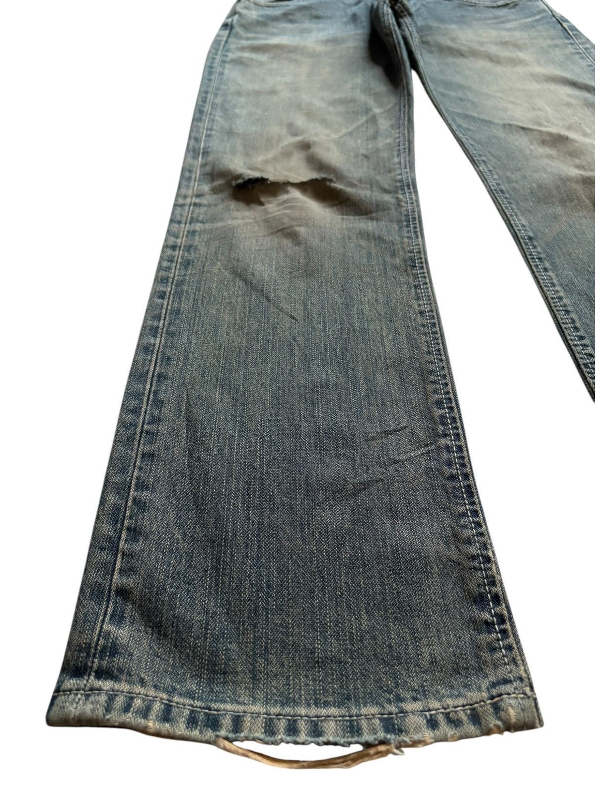 Wrangler Vintage Wrangler Mud Wash Distressed Loose Jeans Size US 32 / EU 48 - 6 Thumbnail