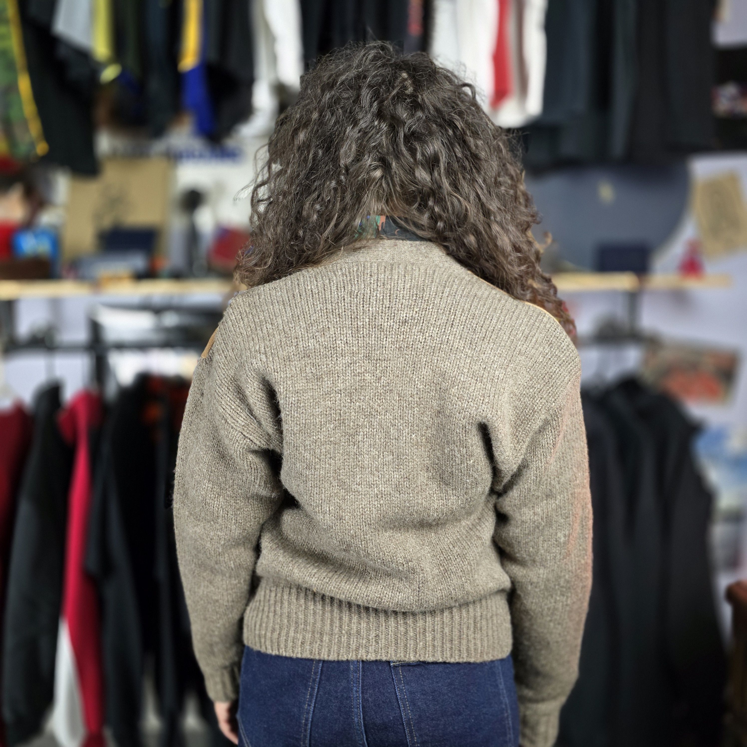 Polo Ralph Lauren Vintage Polo Ralph Lauren Wool Suede Satin Lined Cardigan Size S / US 4 / IT 40 - 3 Thumbnail