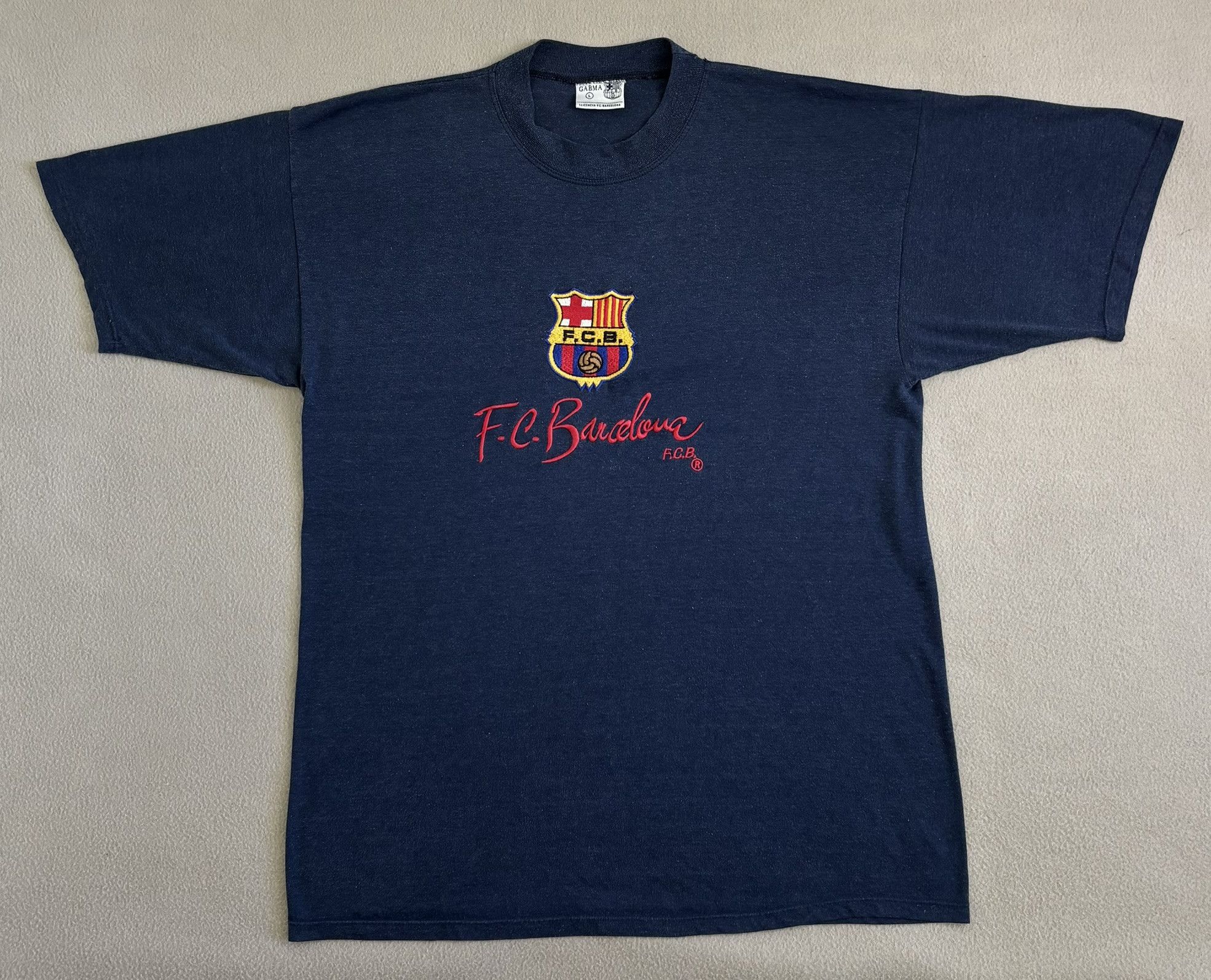 Vintage FC Barcelona Gabma vintage T-shirt large Size US L / EU 52-54 / 3 - 5 Thumbnail