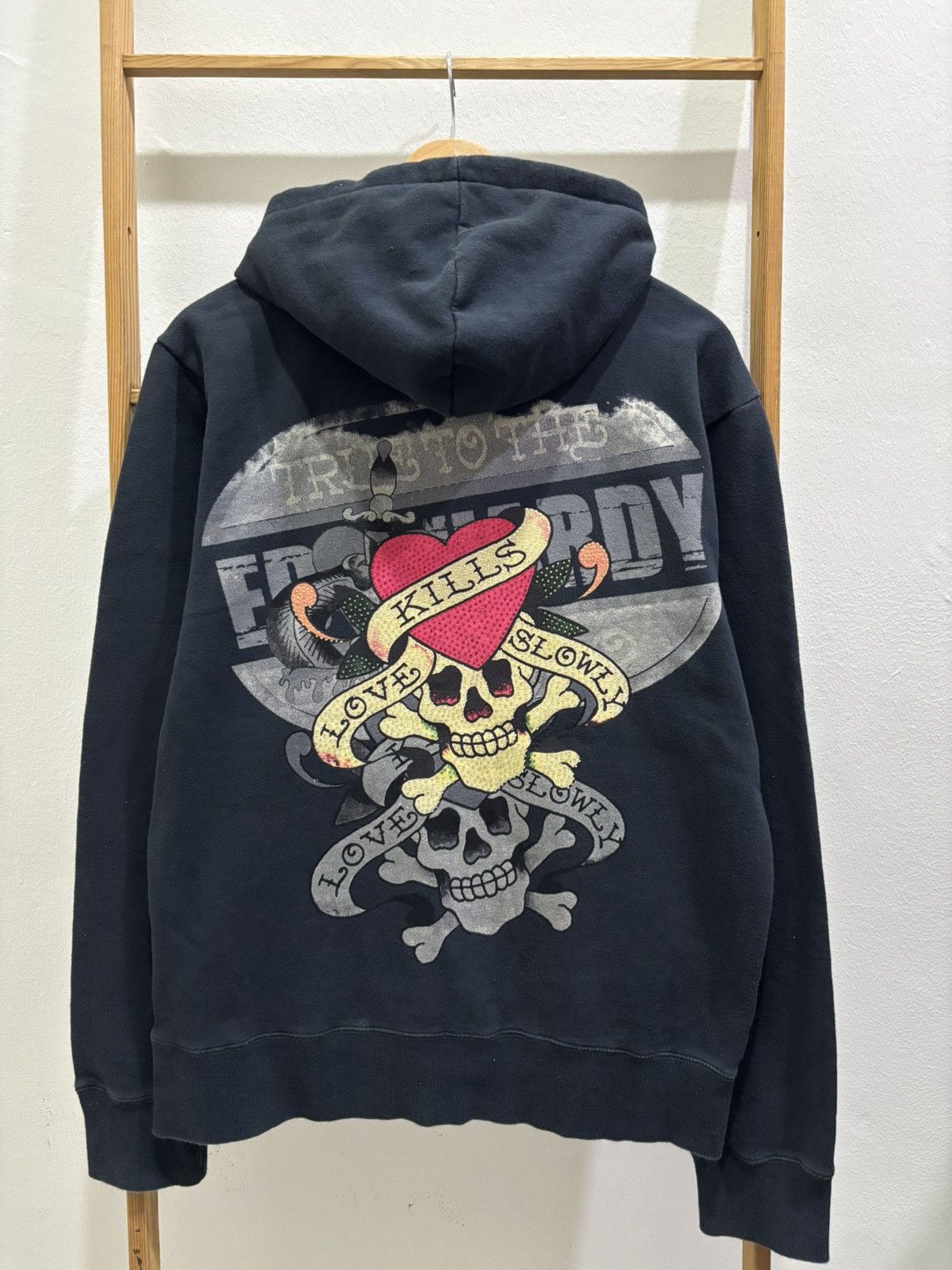 Ed Hardy Ed Hardy By Christian Audigier Zipper Hoodie Size US L / EU 52-54 / 3 - 1 Thumbnail