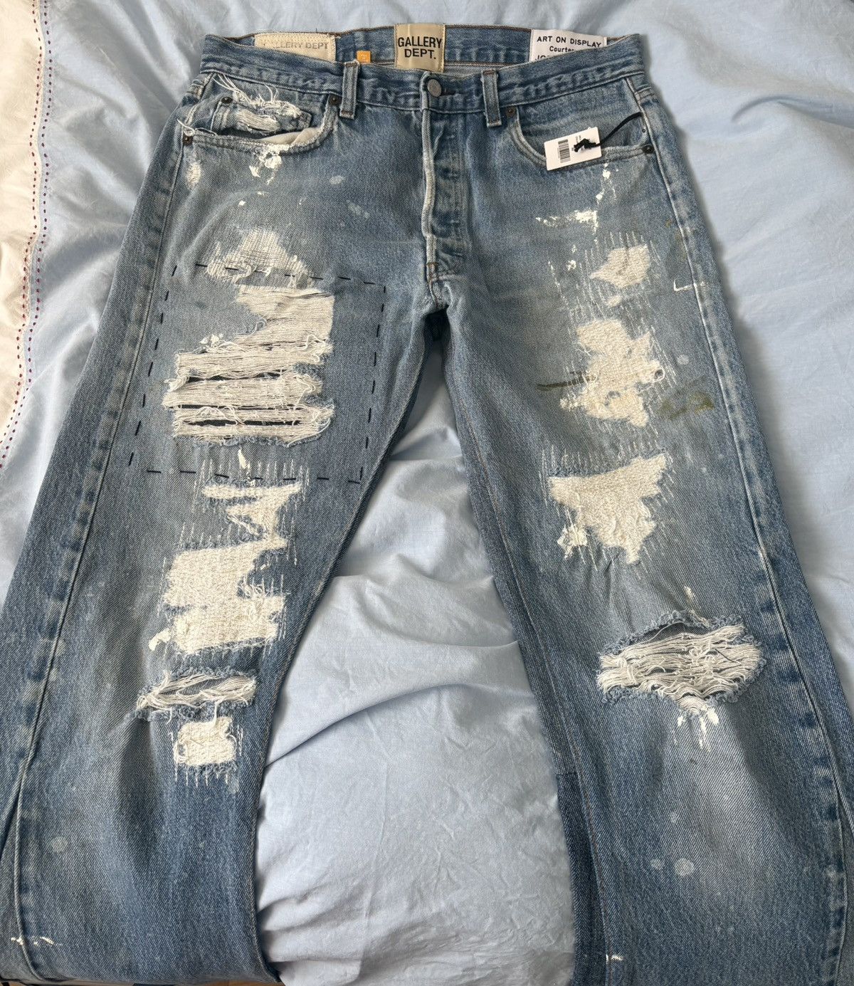 Gallery Dept. Gallery Dept. Distressed Indiana Flared Jeans Size US 32 / EU 48 - 2 Thumbnail