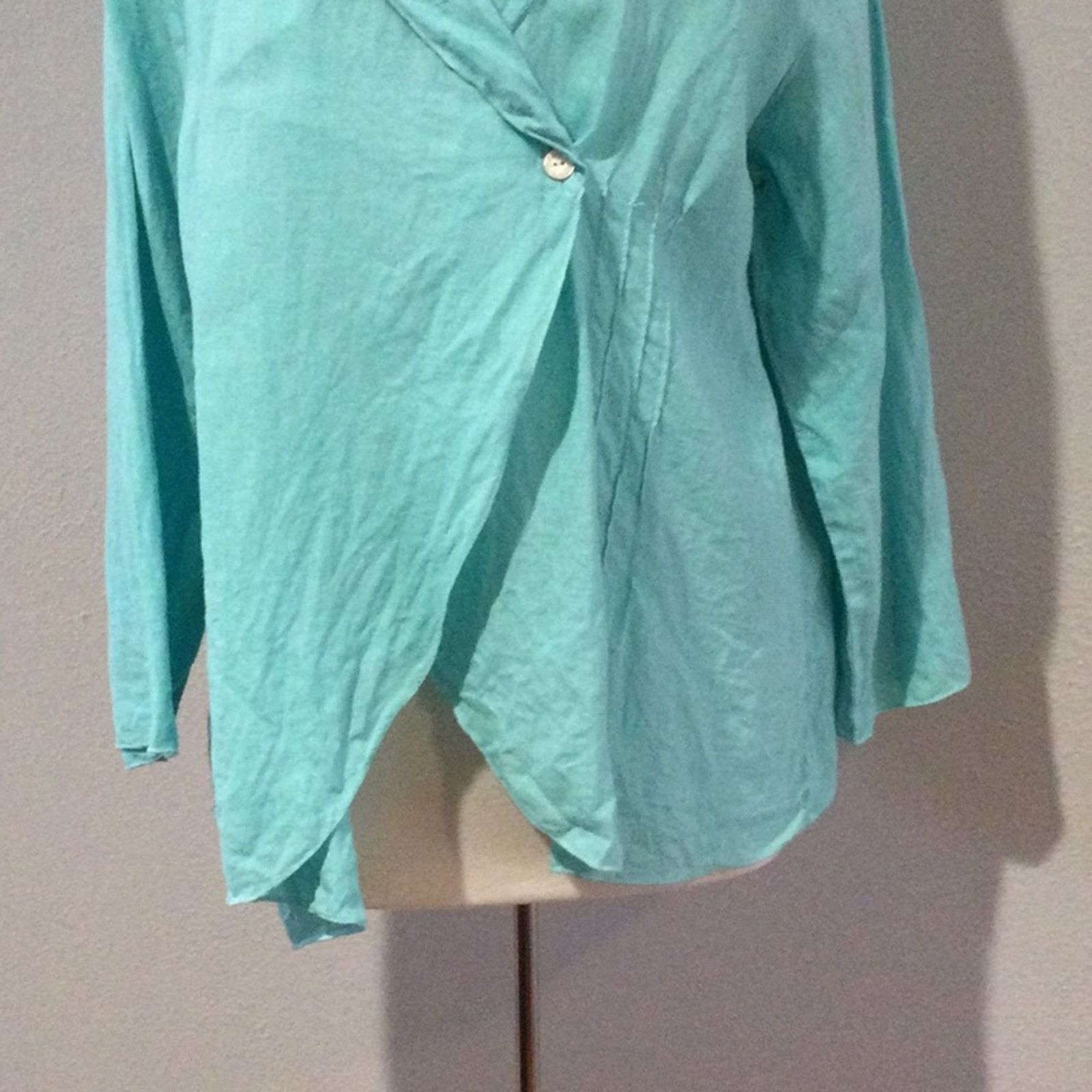 Other Match Point Turquoise Button/Tie Closure Blazer Jacket XL Size XL / US 12-14 / IT 48-50 - 3 Thumbnail