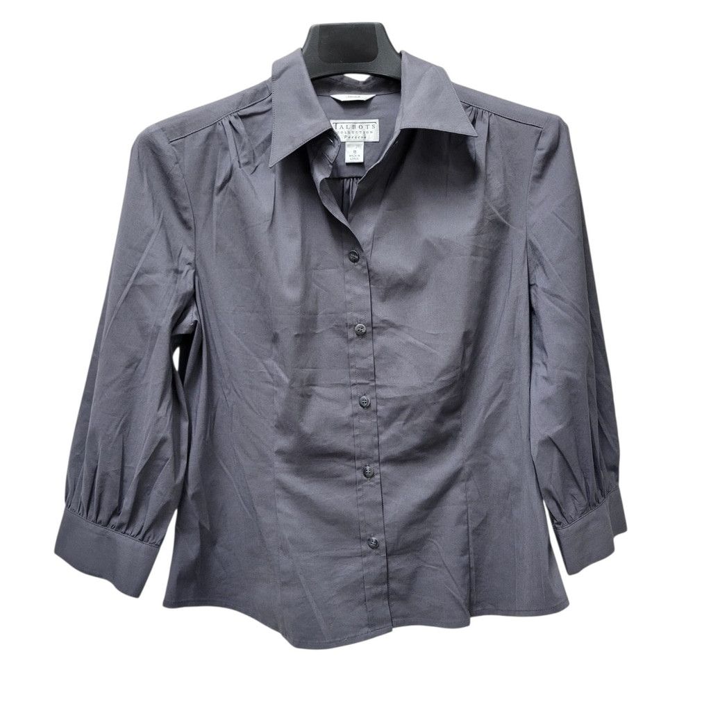 Talbots Talbots Petite Stretch Collection Women Slim-Fit 3/4 Sleeve Size L / US 10 / IT 46 - 2 Thumbnail