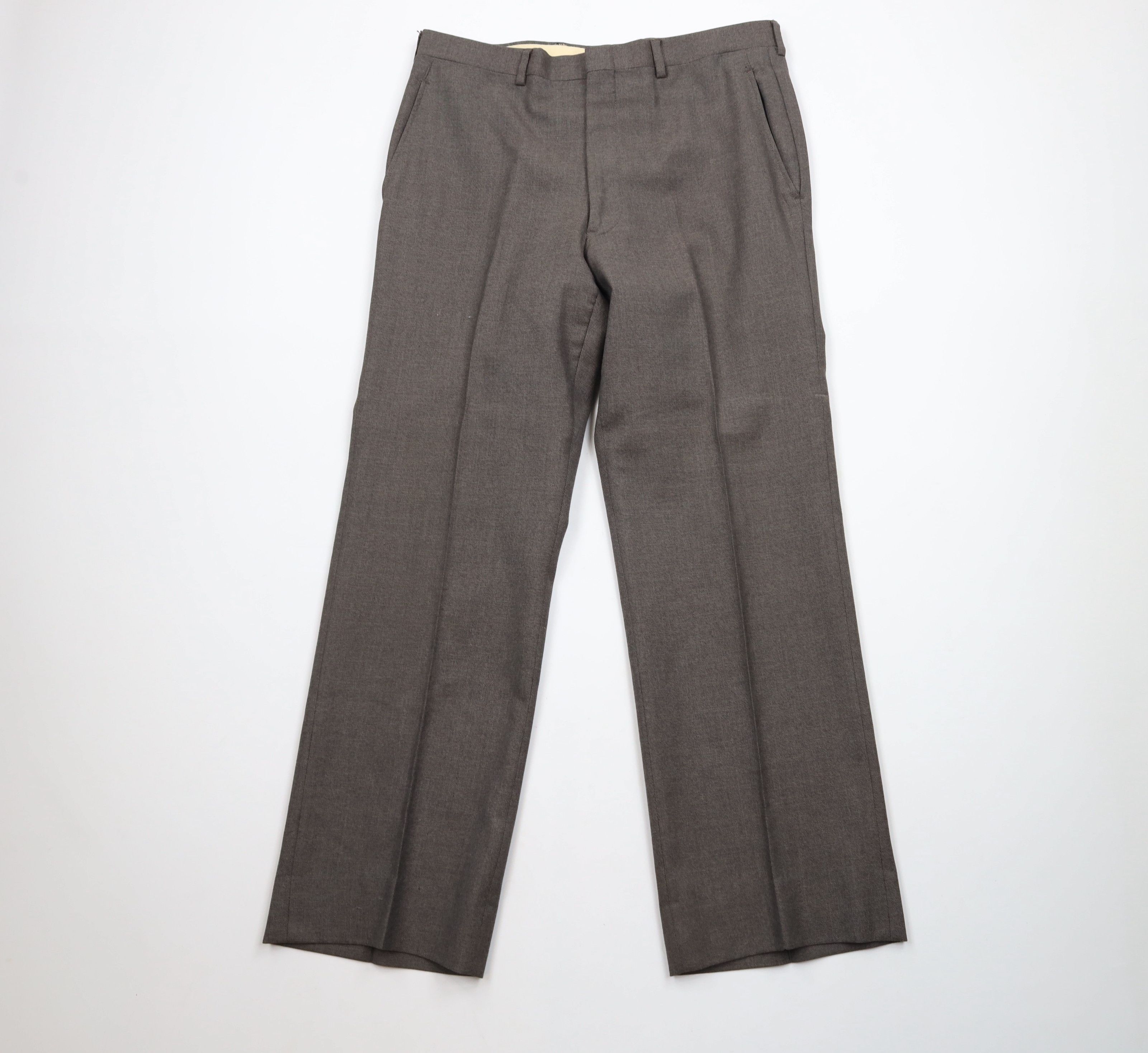 Vintage Vintage 70s 3 Piece Wool Blend Wedding Suit Bell Bottoms Size 40R - 11 Thumbnail