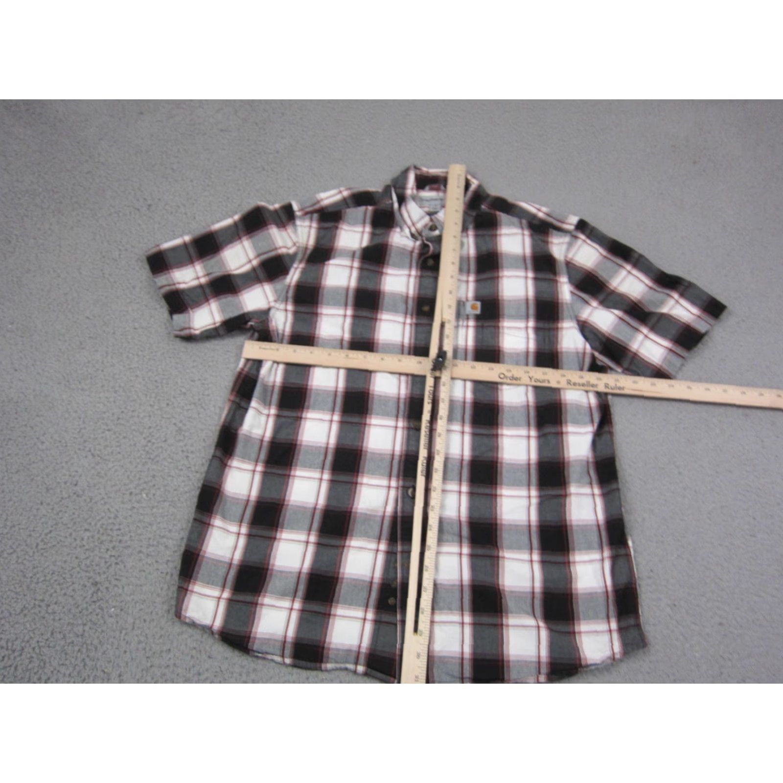 Carhartt Carhartt Shirt Mens M Red Black Plaid Relaxed Fit Button Up Work Classic Vintage No Size US M / EU 48-50 / 2 - 5 Thumbnail