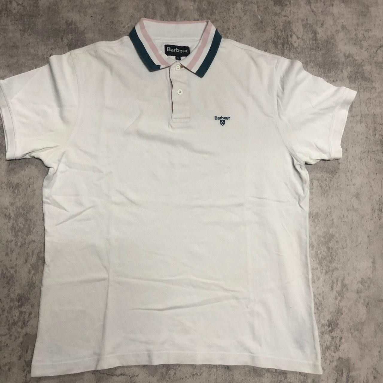 Barbour White Barbour polo shirt #poloshirt Size US XL / EU 56 / 4 - 1 Thumbnail