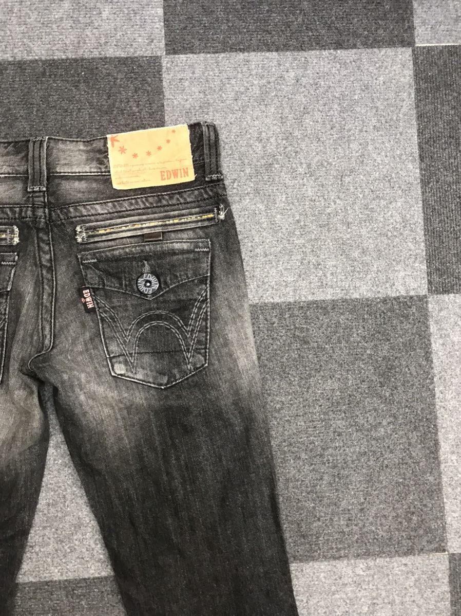 Edwin Flare EDWIN Black Jeans Size US 31 - 8 Thumbnail