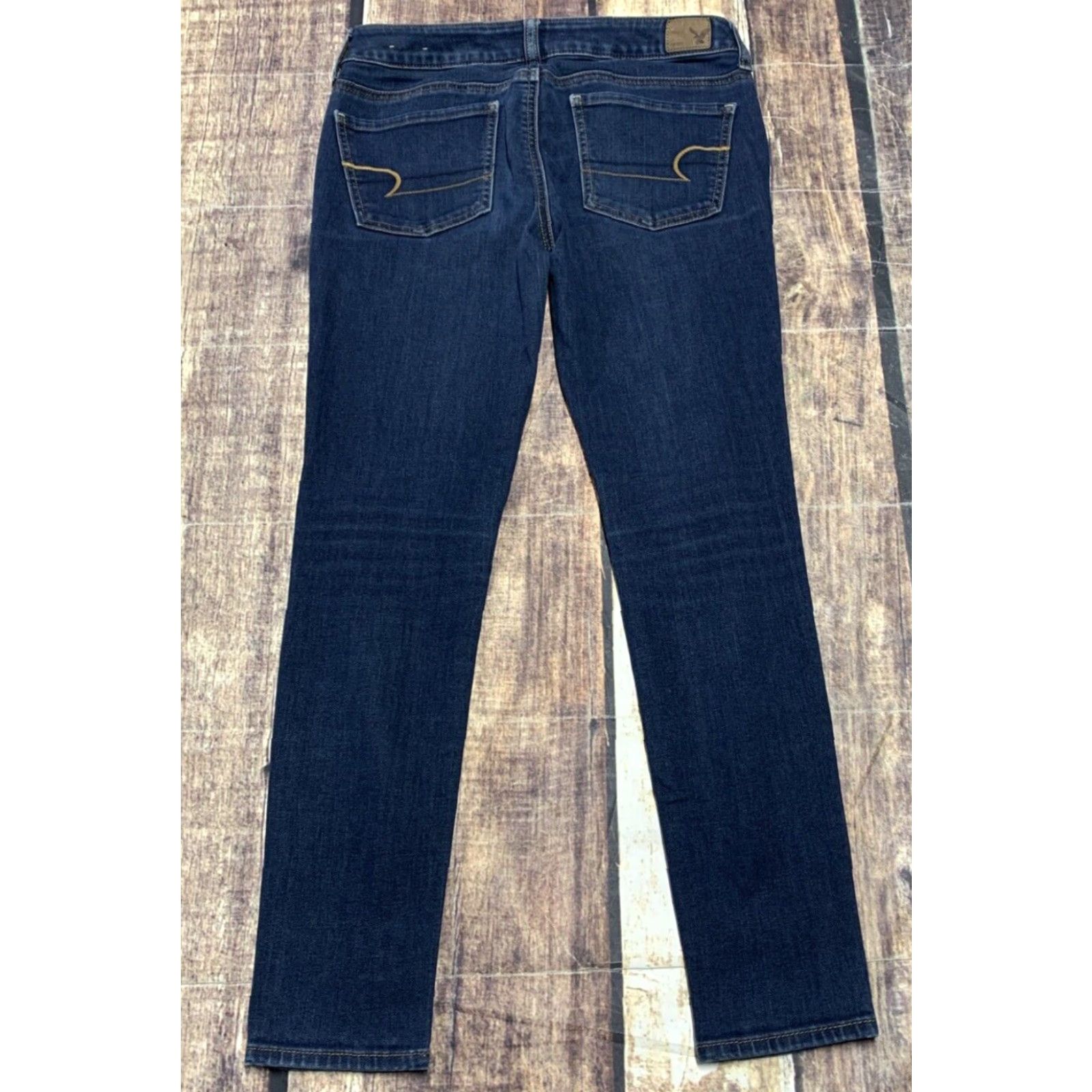 American Eagle Outfitters American Eagle Outfitters Jeans Jegging 29 X 26 Stretch Dark Wash Size 2 Womens Slim Jeans Size 26" / US 2 / IT 38 - 2 Thumbnail