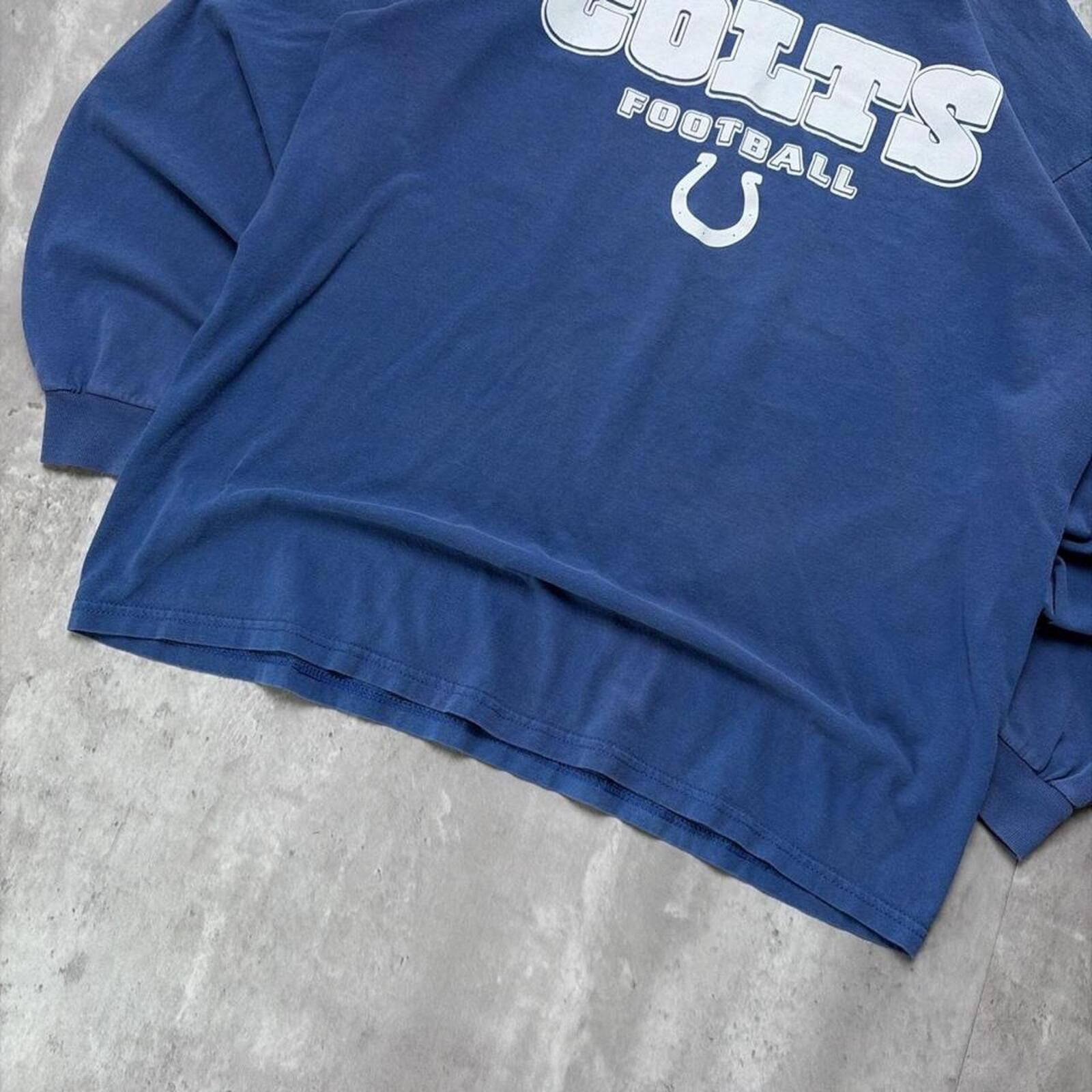 NFL Y2K Blue NFL Indianopolis Colts Football Long Sleeve Shirt Size US L / EU 52-54 / 3 - 4 Thumbnail