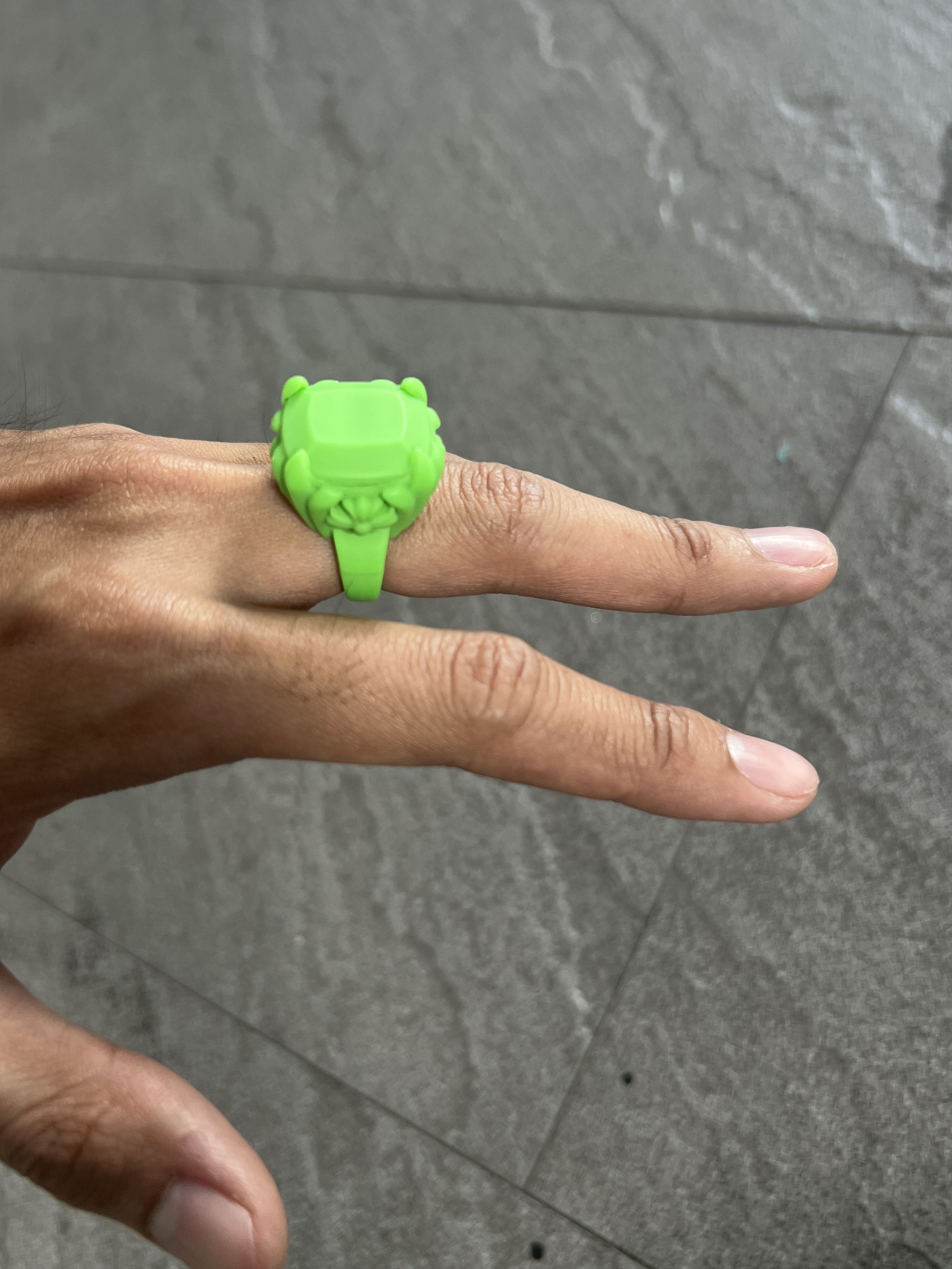 Chrome Hearts Chrome Hearts Green Signet Cross Ring 2022 Sz 7.5 Size ONE SIZE - 1 Thumbnail