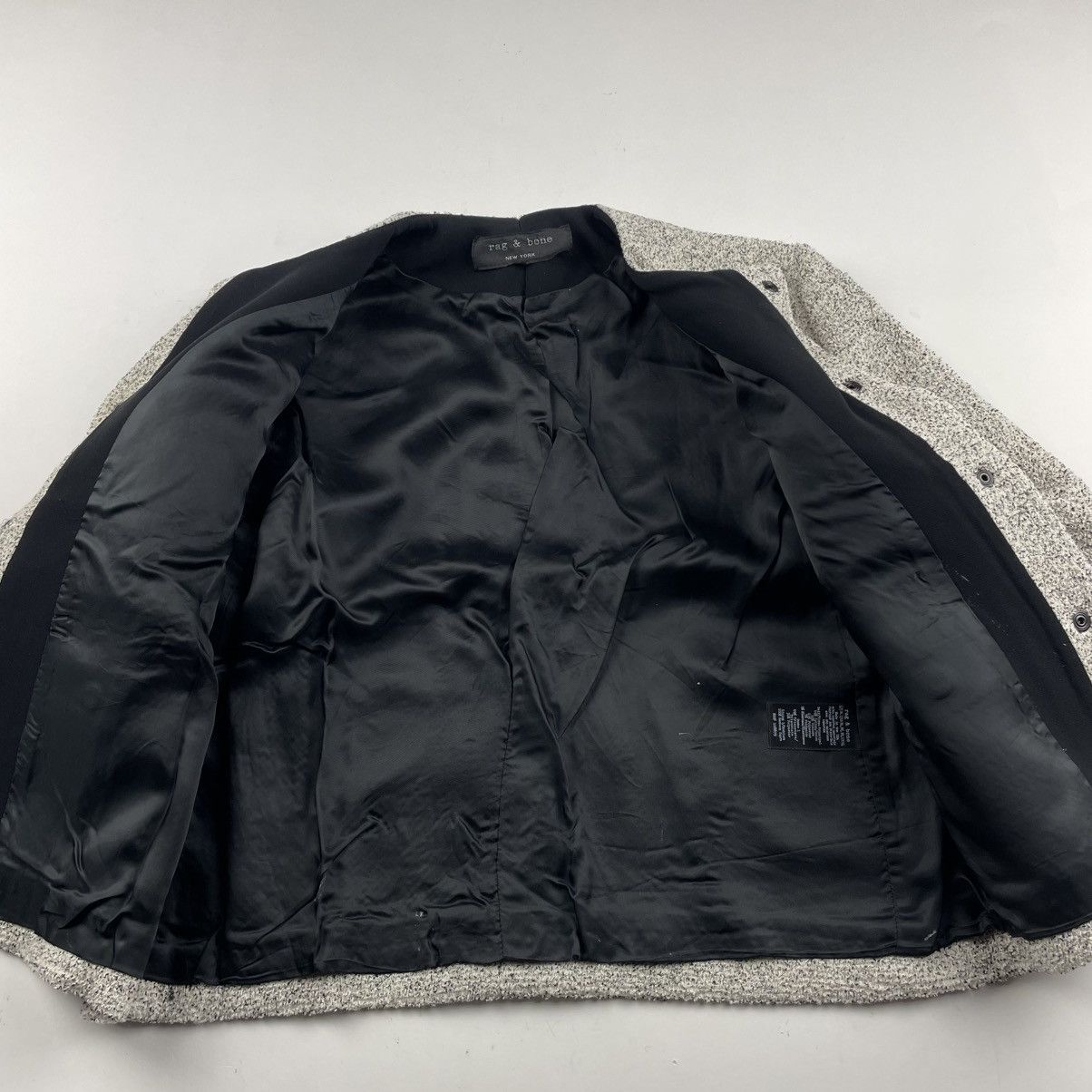 Rag & Bone Rag And Bone Cannon White Long Sleeve Snap Terry Jacket Size M / US 6-8 / IT 42-44 - 5 Thumbnail