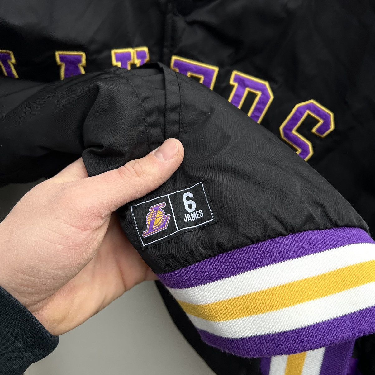 NBA NBA Lakers Varsity Bomber Jacket Size US L / EU 52-54 / 3 - 5 Thumbnail