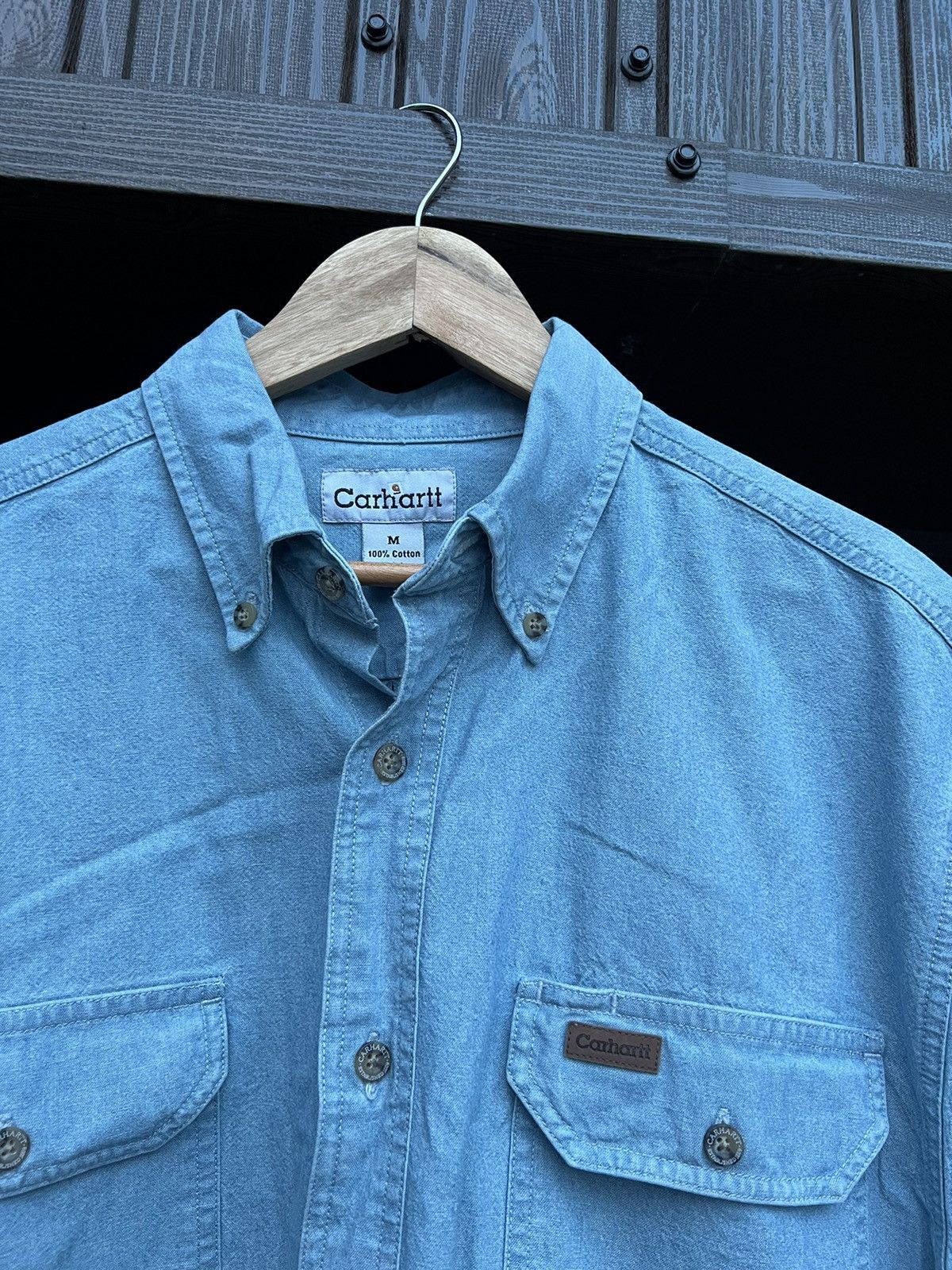 Carhartt × Vintage 👔 Carhartt Vintage Shirt with short sleeves Size US M / EU 48-50 / 2 - 2 Thumbnail