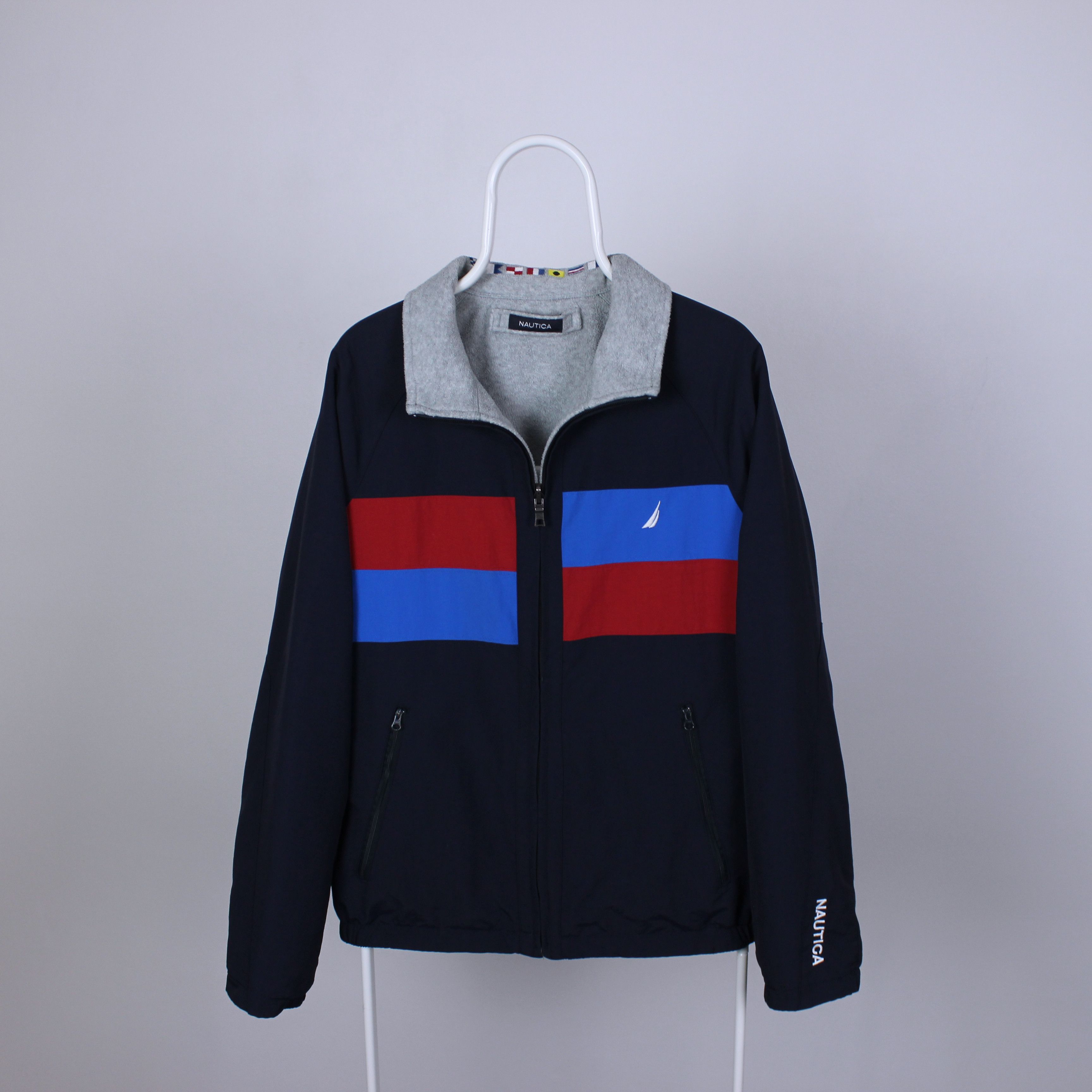 Nautica Nautica reversible jacket men M fleece nylon Size US M / EU 48-50 / 2 - 11 Thumbnail