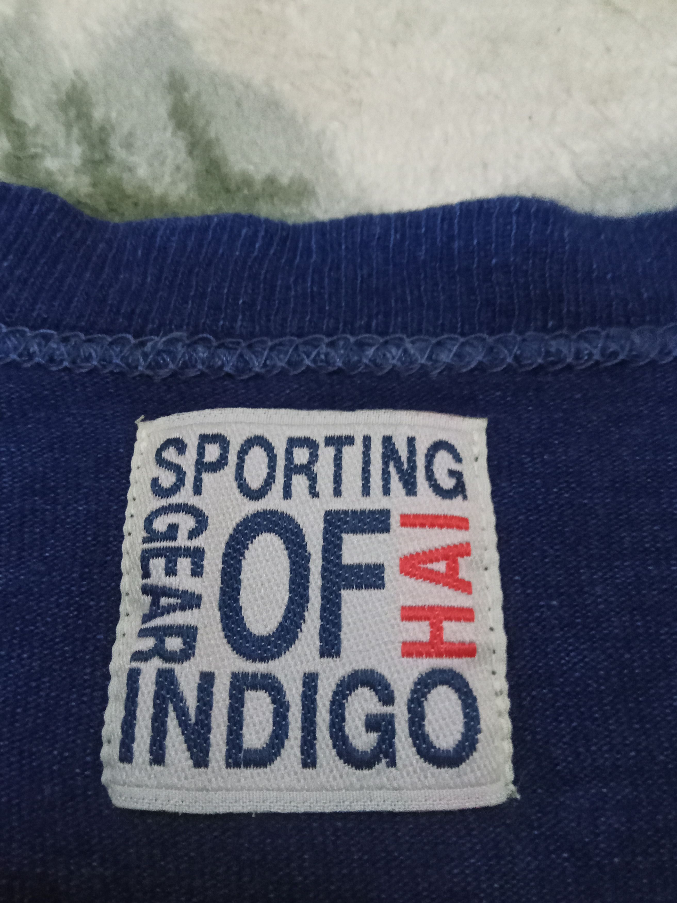 Hai Sporting Gear × Issey Miyake Hai Sporting Gear Indigo Issey Miyake Rare Design T Shirt Size US M / EU 48-50 / 2 - 3 Thumbnail