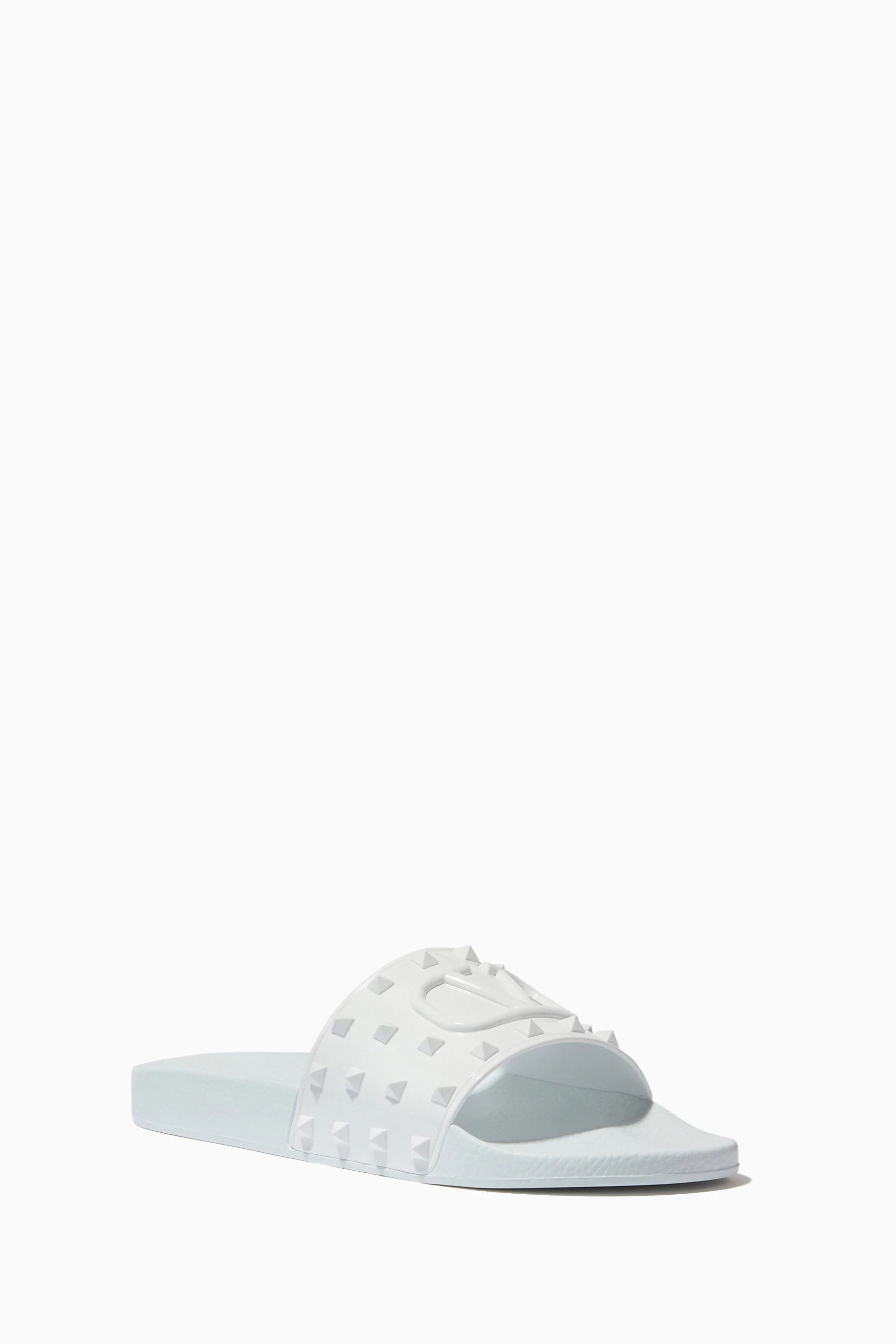 Valentino o1y0525 Logo Slippers in White Size US 8 / EU 41 - 2 Thumbnail