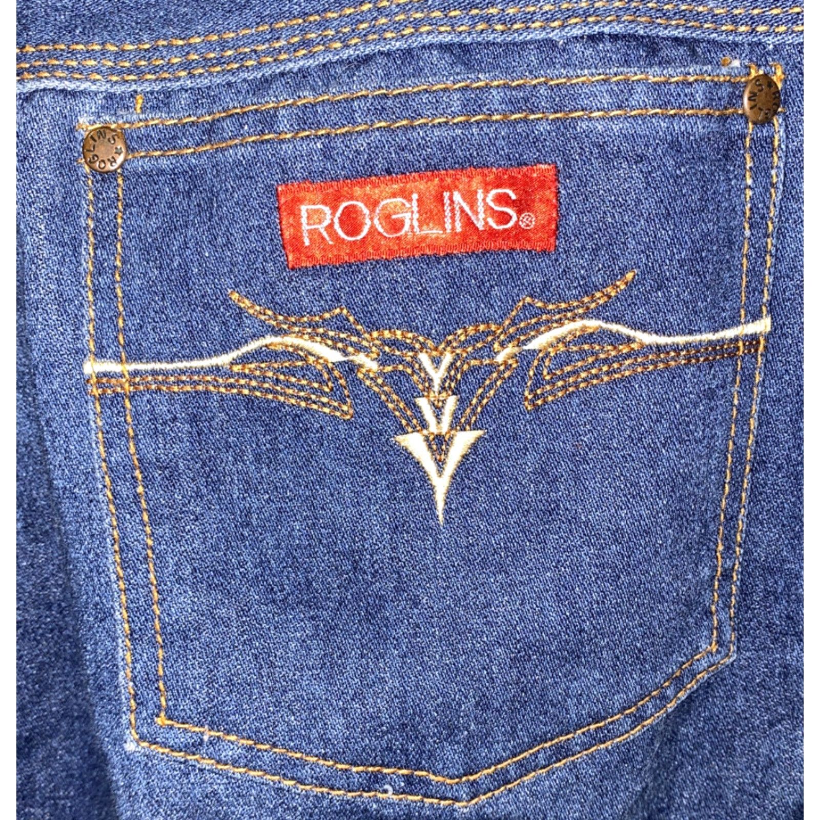 Denime Roglins Jeans Denim Zip Fly Blue 30x26 Mens Regular Size 30 Inseam 26 Denim Jeans Size US 30 / EU 46 - 5 Thumbnail