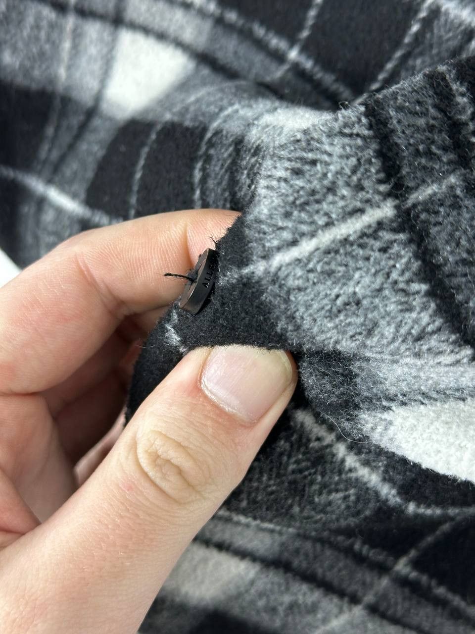 Allsaints AllSaints Black and White Flannel Over Shirt Size US M / EU 48-50 / 2 - 8 Thumbnail
