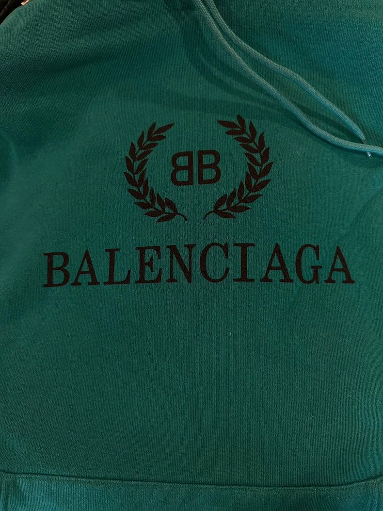 Balenciaga Balenciaga Lake Green Hoodie Size US M / EU 48-50 / 2 - 3 Thumbnail