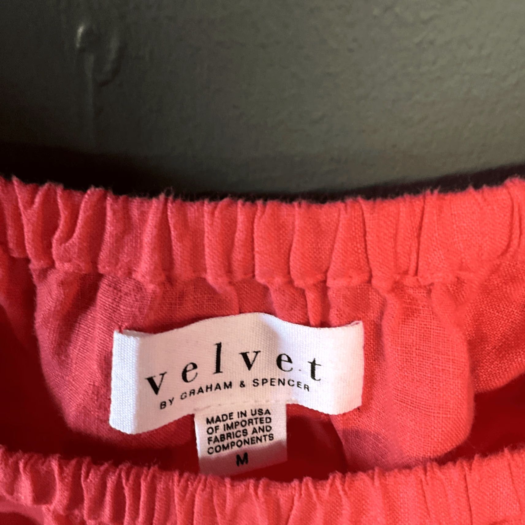 Velvet Velvet by Graham & Spencer Blouse Linen Orange M Women Size M / US 6-8 / IT 42-44 - 3 Thumbnail