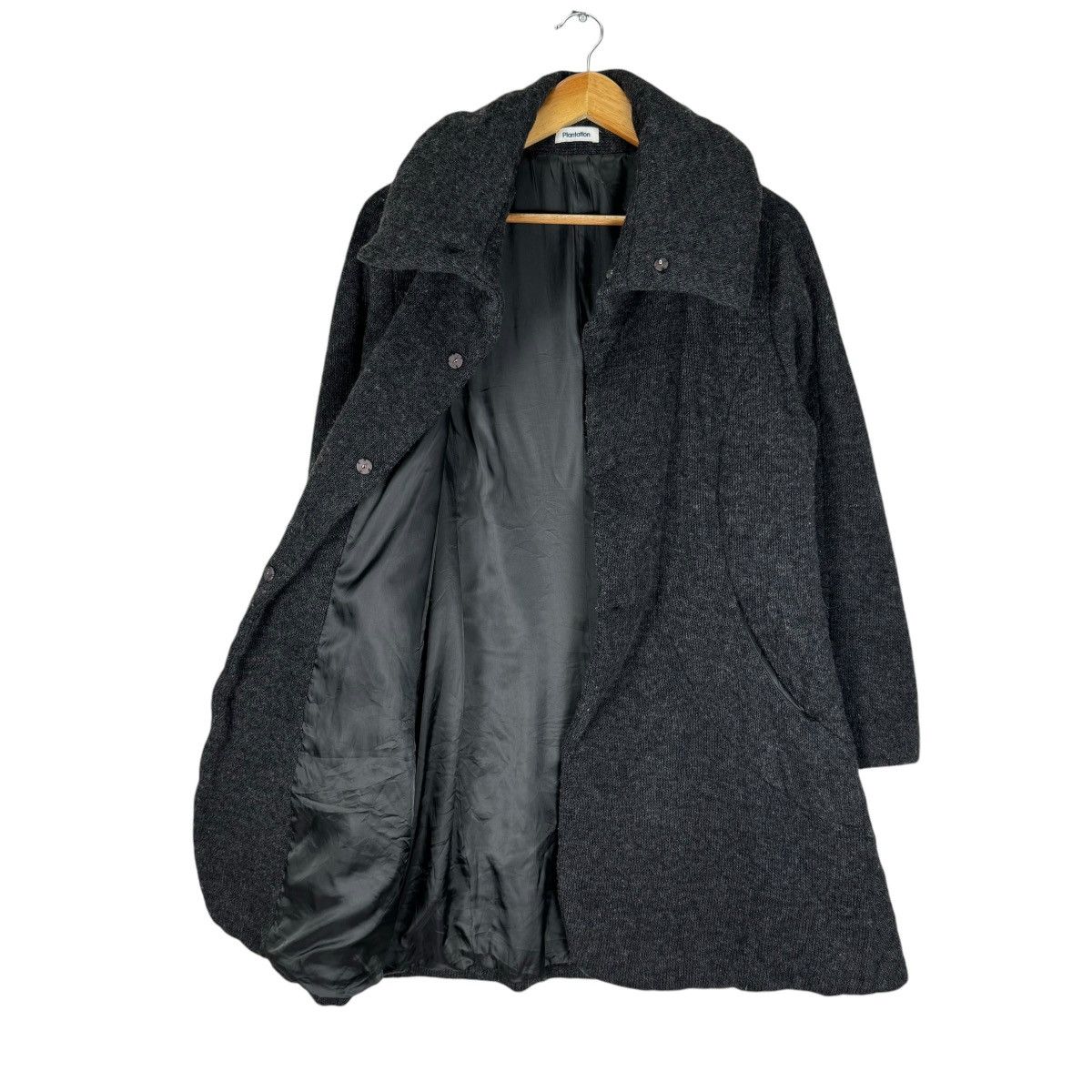 Issey Miyake × Japanese Brand 🌟90s PLANTATION ISSEY MIYAKE LONG COAT JACKET Size M / US 6-8 / IT 42-44 - 5 Thumbnail