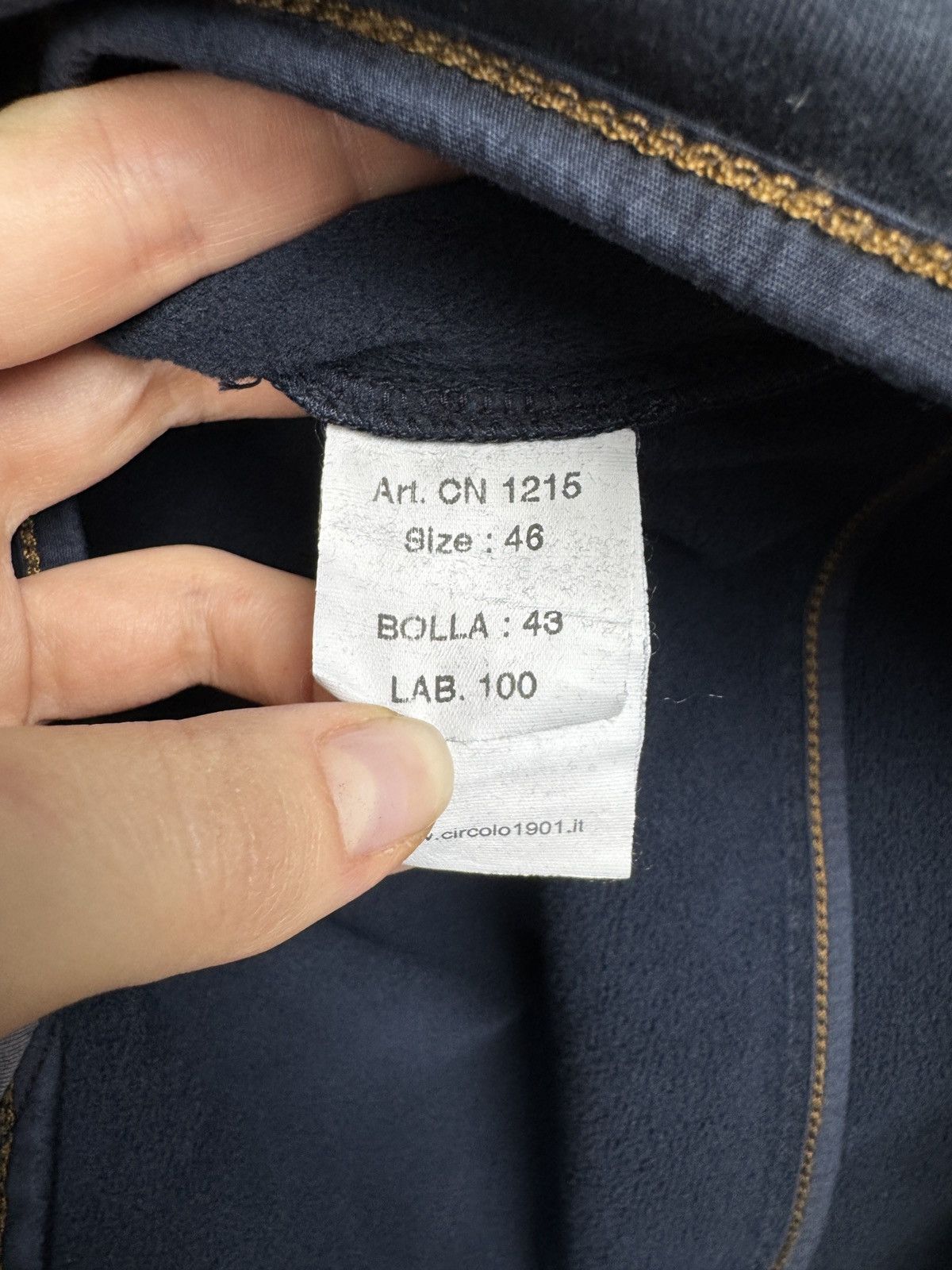 Circolo 1901 Circolo 1901 Navy blue stretch cotton unlined blazer sz 46 Size 36R - 13 Thumbnail