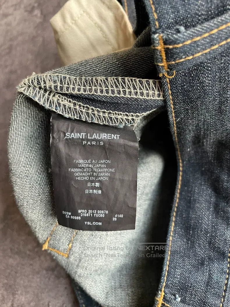 Saint Laurent Paris Saint Laurent Paris Raw Denim Pants Size US 28 / EU 44 - 4 Thumbnail